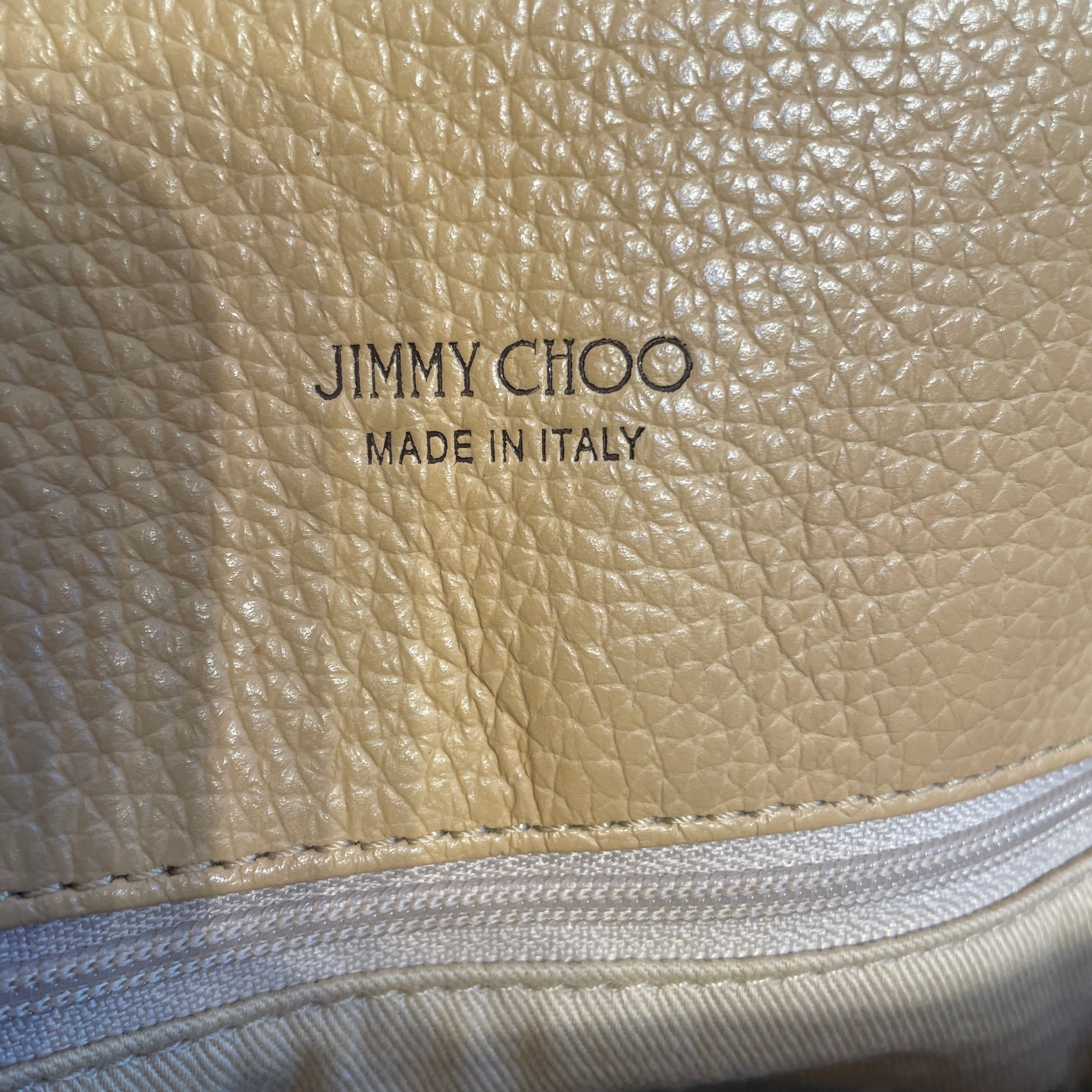 JIMMY CHOO/Tote Bag/Leather/BEG/luzetta tote leather & straw view 3