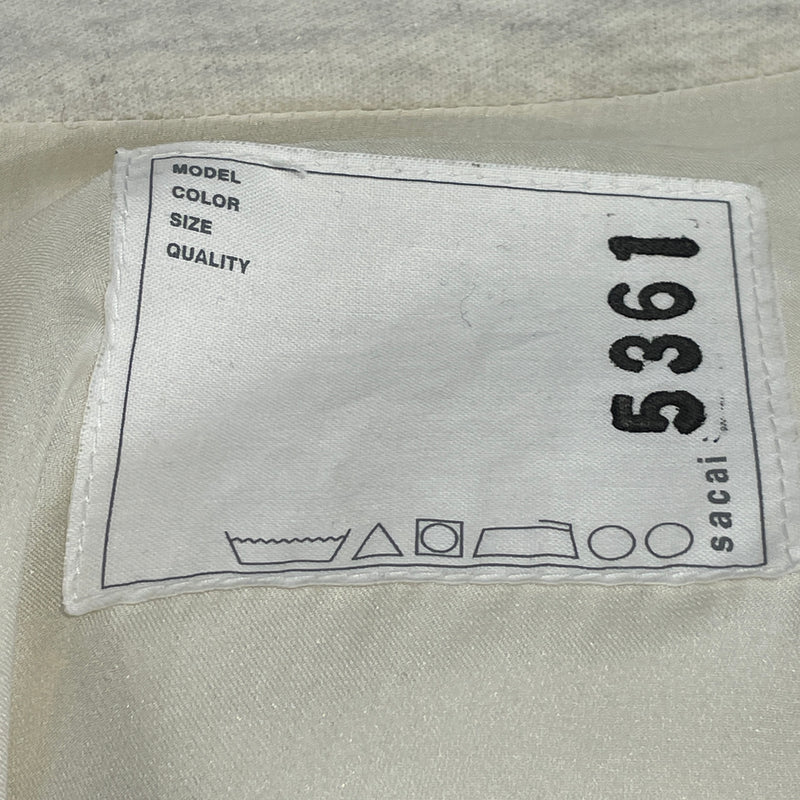 Sacai/LS Dress/1/Cotton/BEG/Hoodie Dress