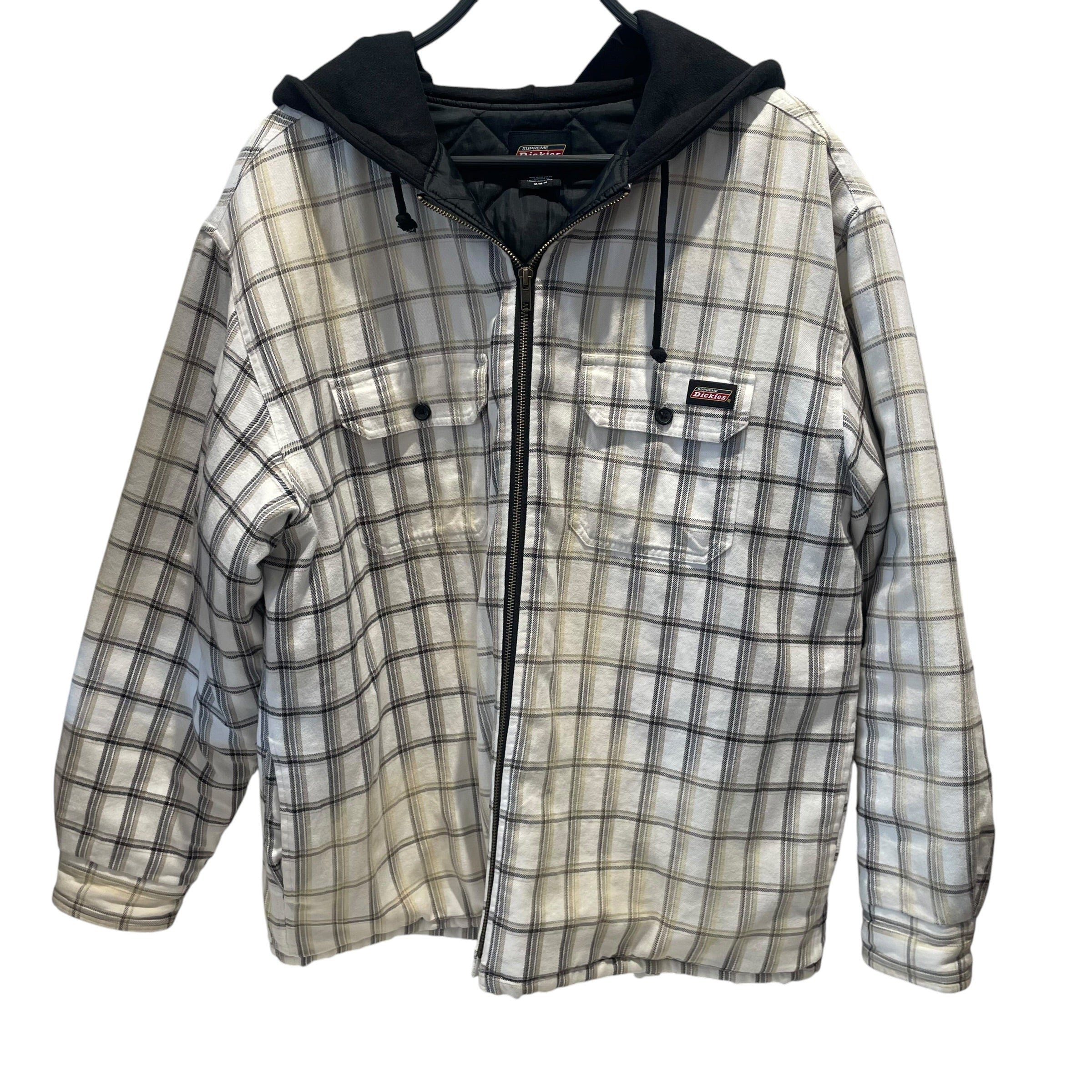 DICKIES/Supreme/Quilted Jkt/M/Cotton/WHT/Plaid/Quilted Plaid Jacket view 1
