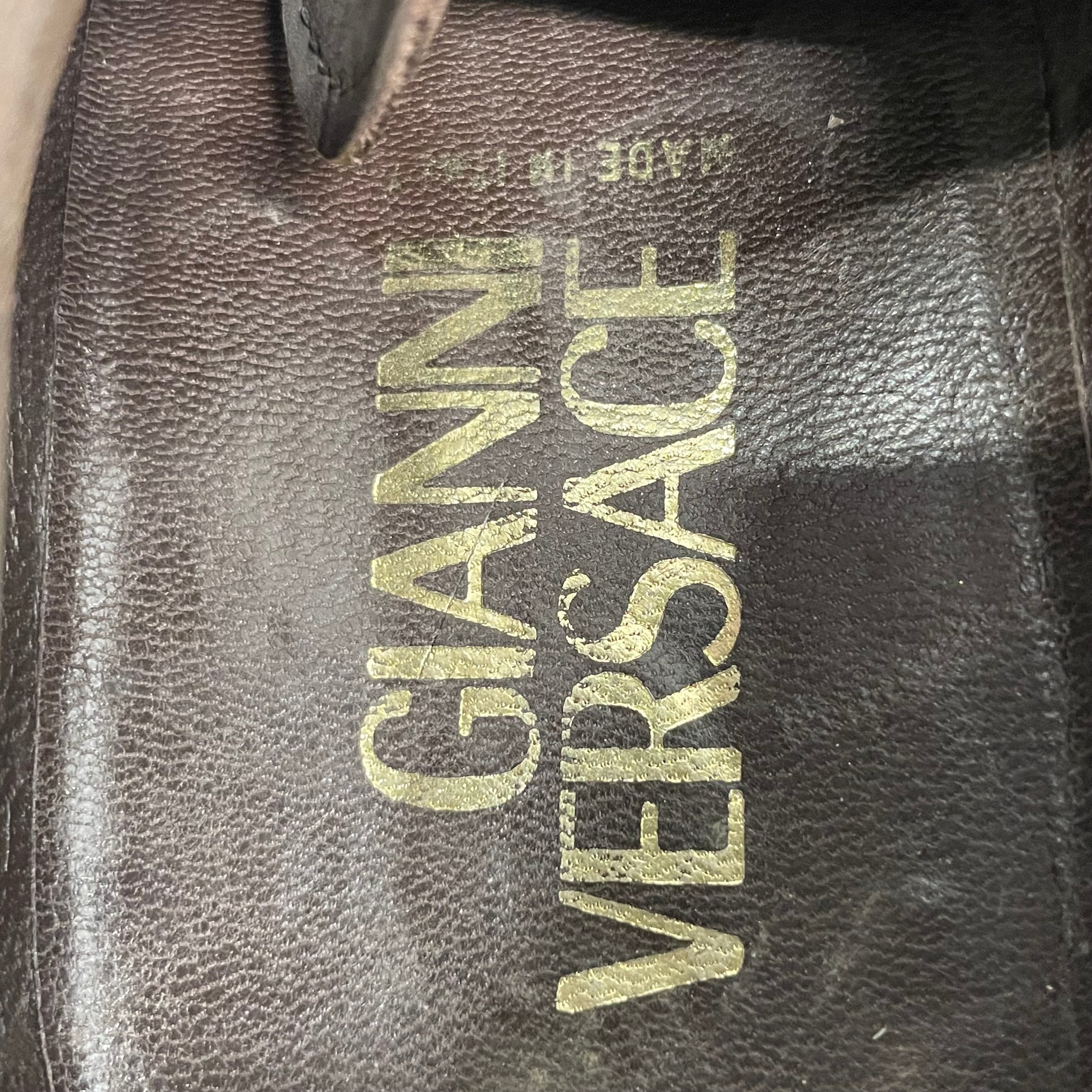 GIANNI VERSACE/Dress Shoes/US 6/Suede/BRW/DUSTY BROWN/METAL TAB view 6
