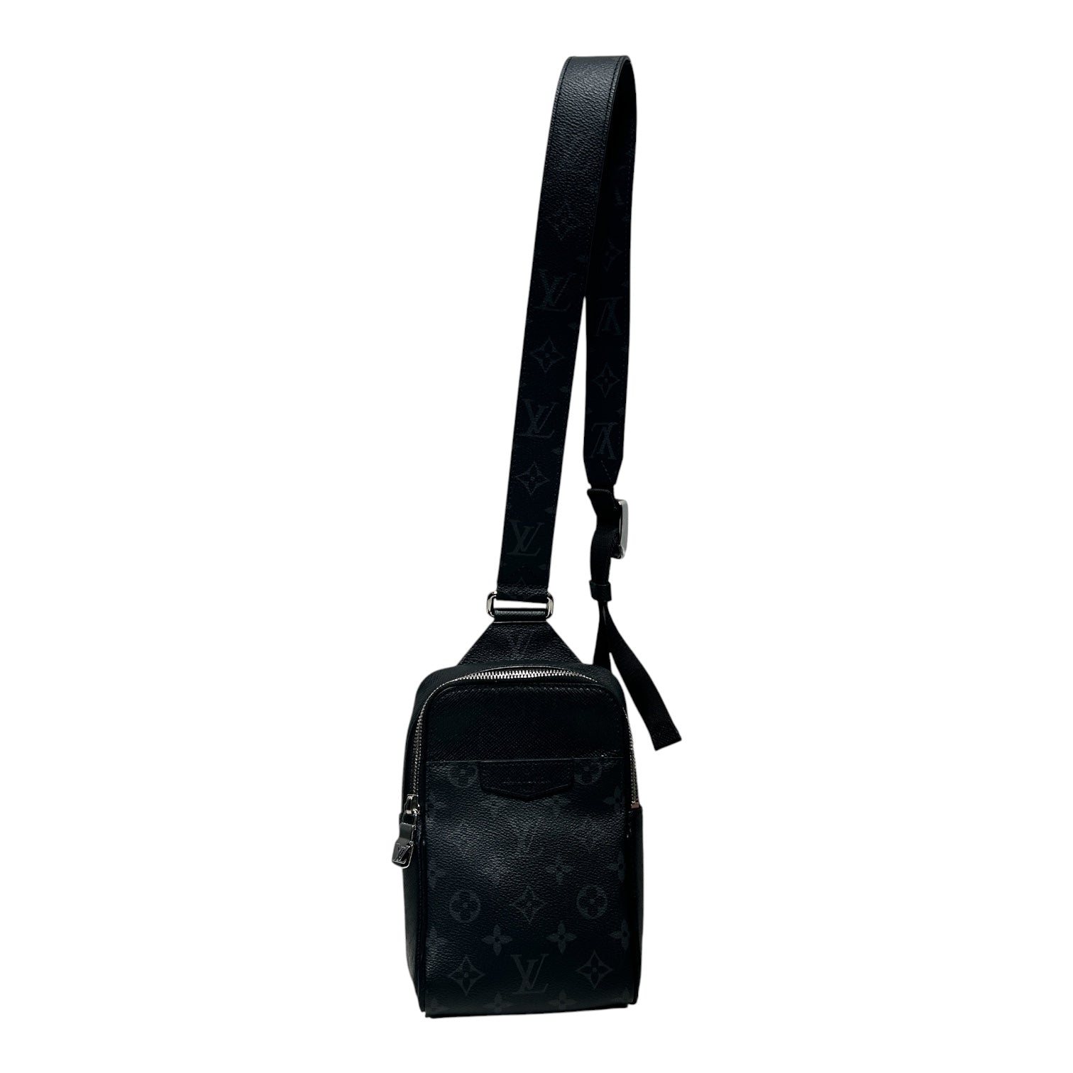 LOUIS VUITTON/Cross Body Bag/Monogram/Leather/BLK/CROSSBDY view 1