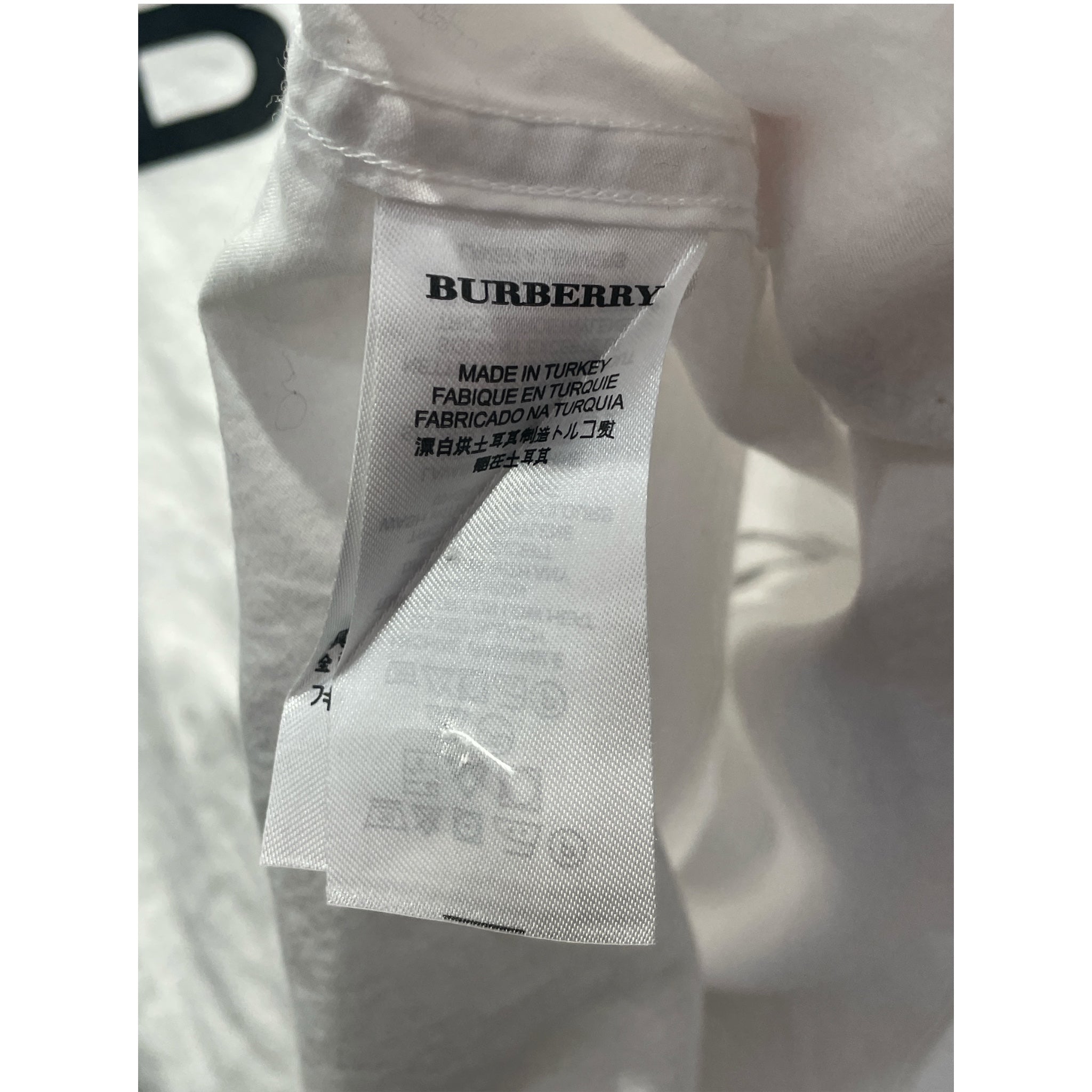 BURBERRY/LS Shirt/L/WHT/All Over Print/ view 4