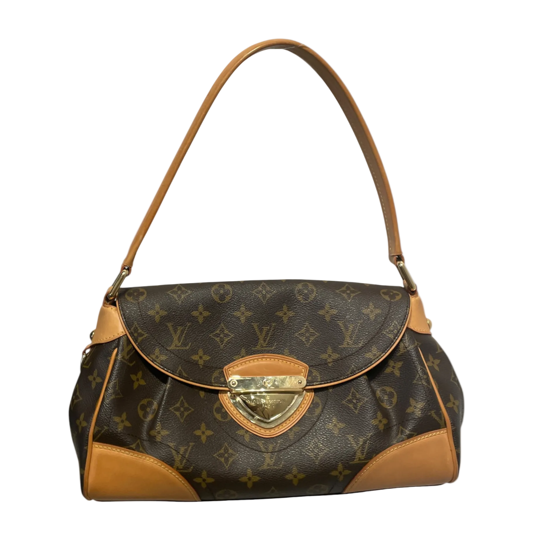 LOUIS VUITTON/Hand Bag/Monogram/Leather/BRW/Beverly MM view 1
