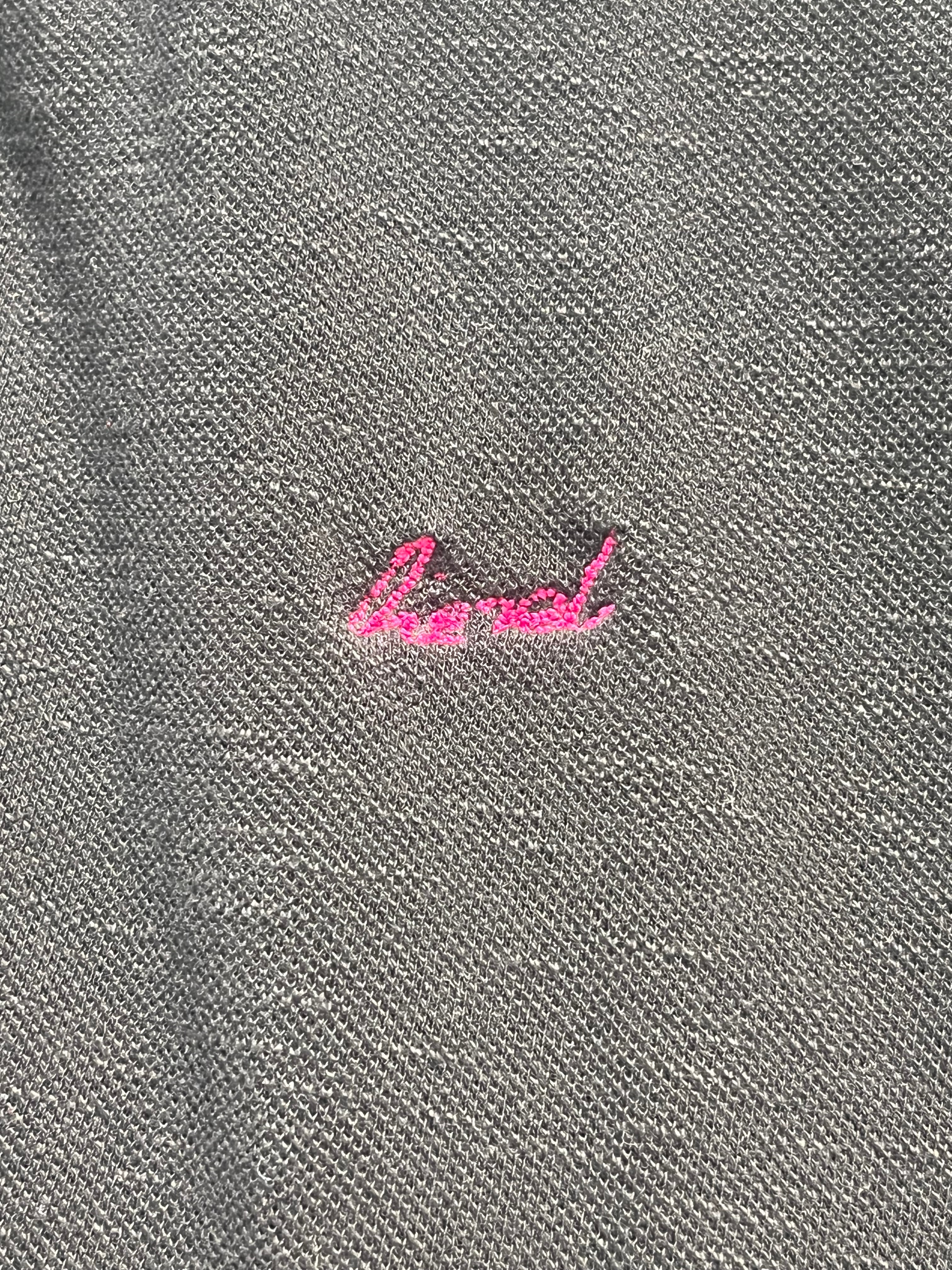 DIESEL/Polo Shirt/M/Cotton/BLK/pink collar stripe view 4