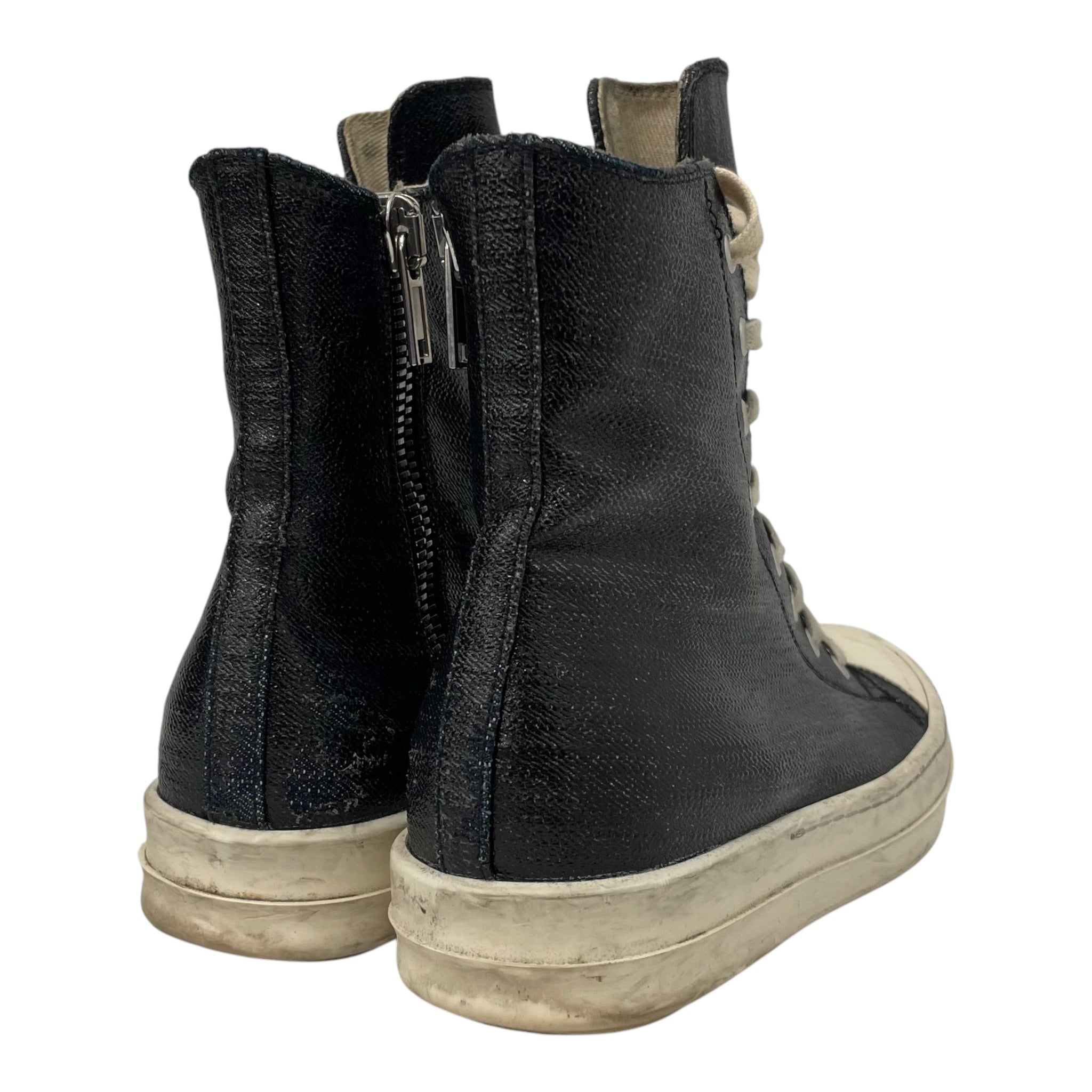 RICK OWENS DRKSHDW/Lace Up Boots/US 7/Leather/BLK/ view 2