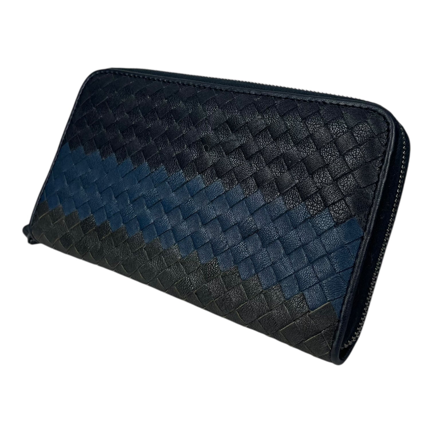 BOTTEGA VENETA/Long Wallet/Leather/NVY/ view 2