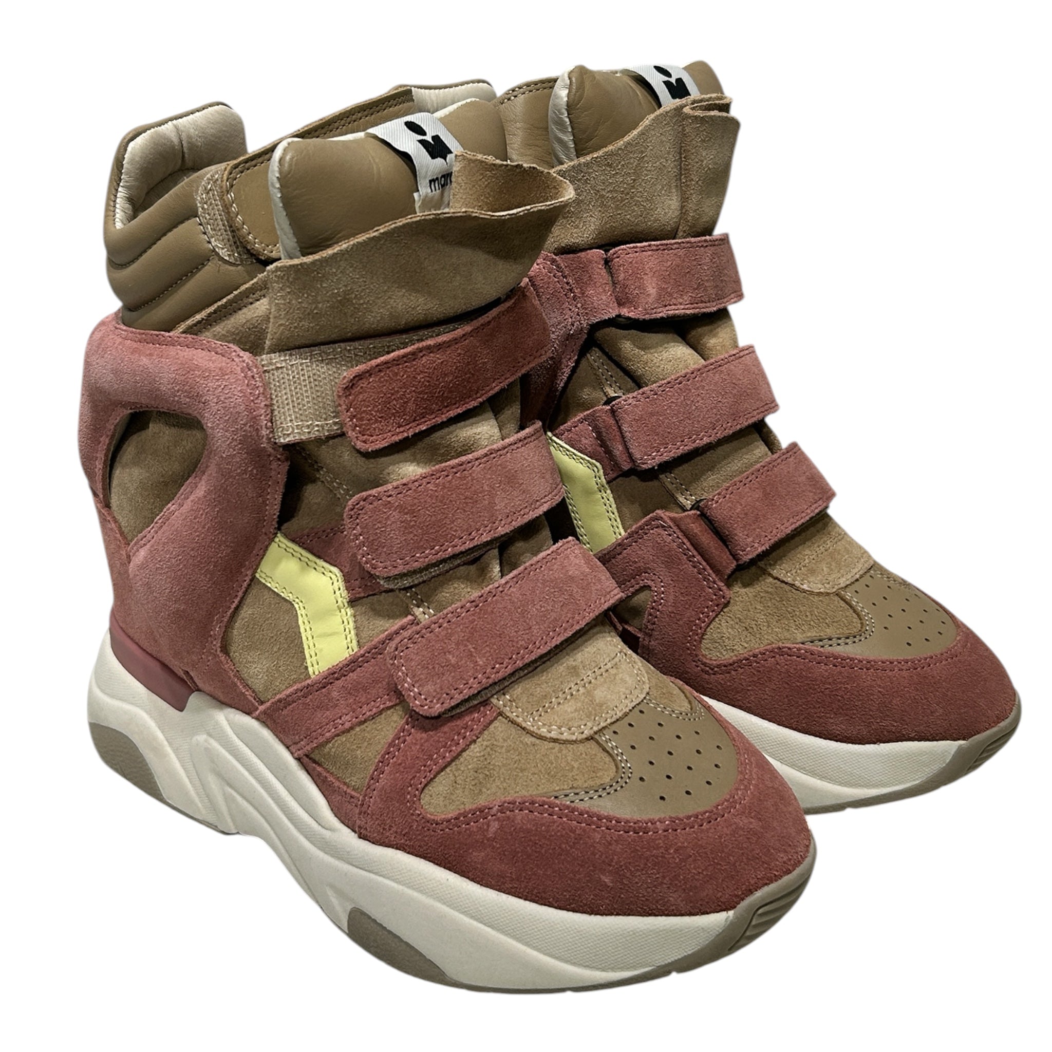 ISABEL MARANT/Hi-Sneakers/EU 40/Leather/BEG/wedge sneaker view 1