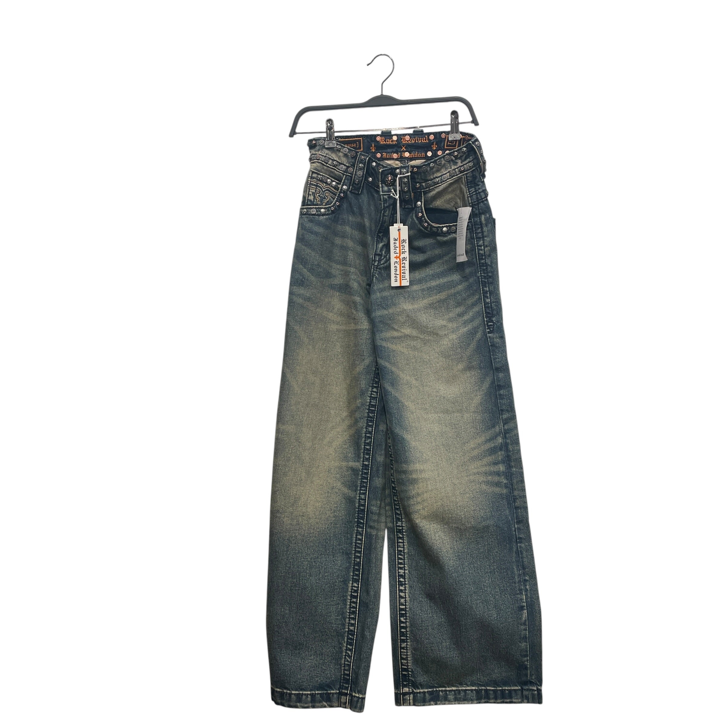 Rock Revival/JADED LONDON/Straight Pants/25/Graphic/Cotton/IDG/afflixion tattoo wing cursive view 1