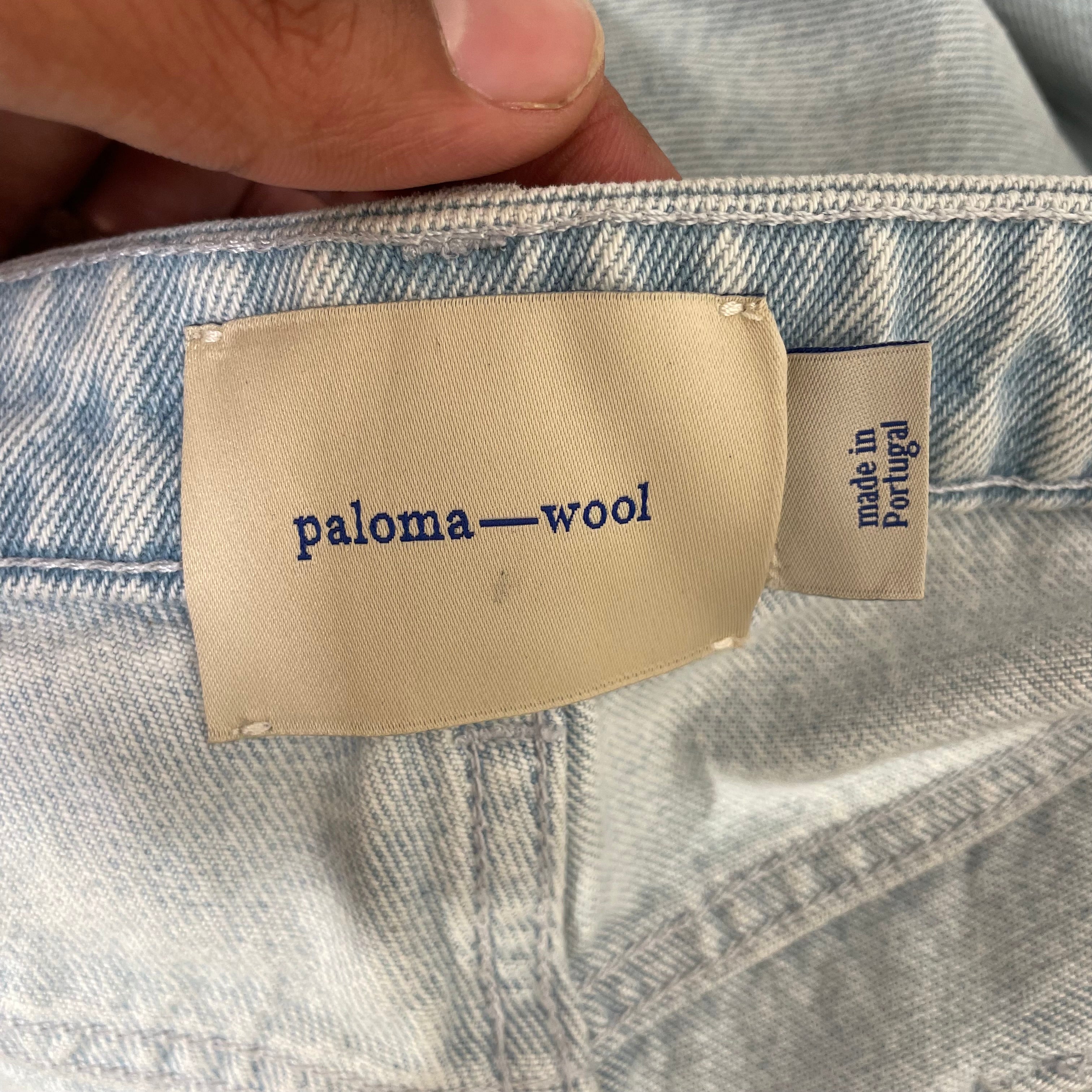 PALOMA WOOL/Straight Pants/40/Denim/BLU/High-waisted/rivet detail on the side view 3