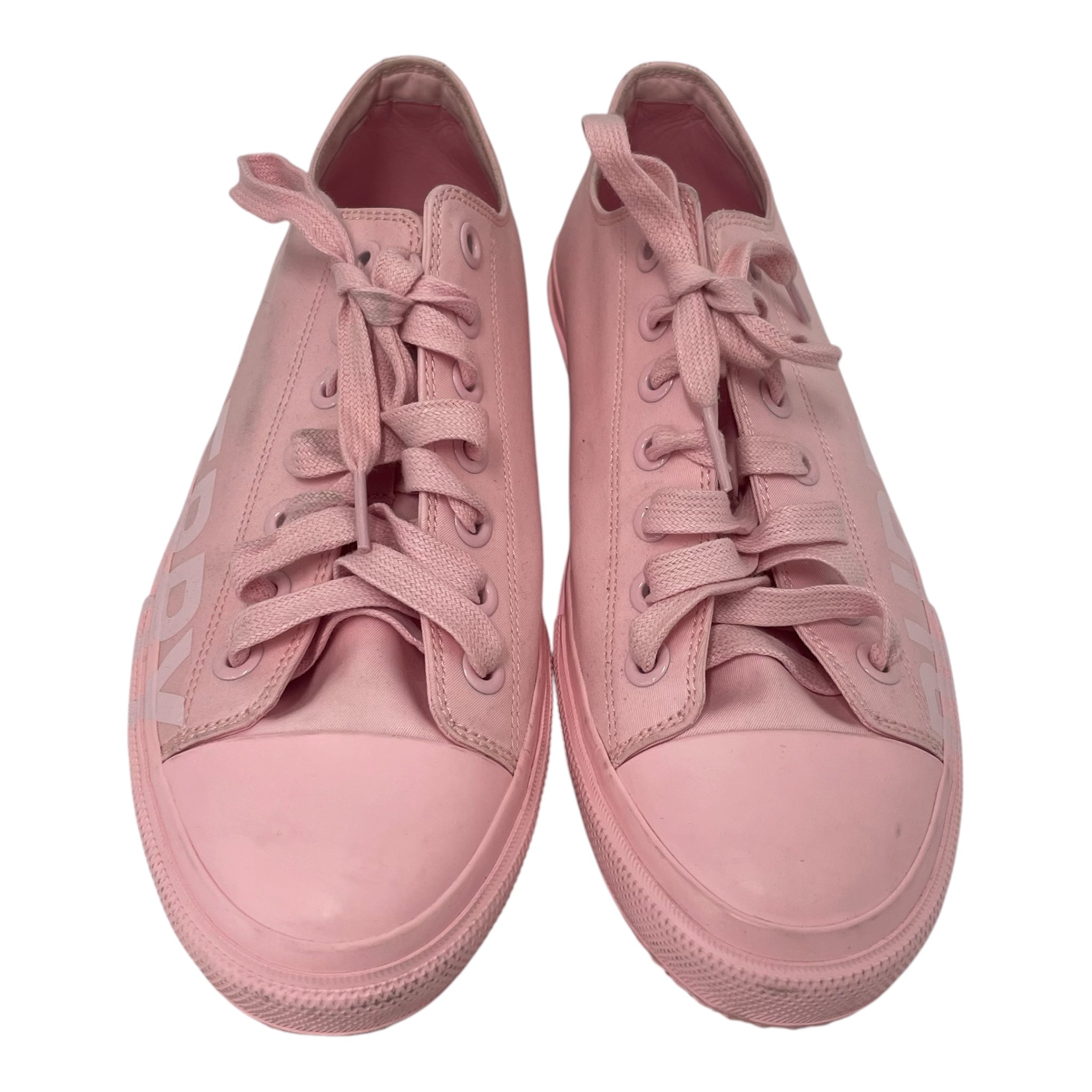 BURBERRY LONDON/Low-Sneakers/US 8.5/Cotton/PNK/LARKHALL CANVAS SNEAKERS view 4