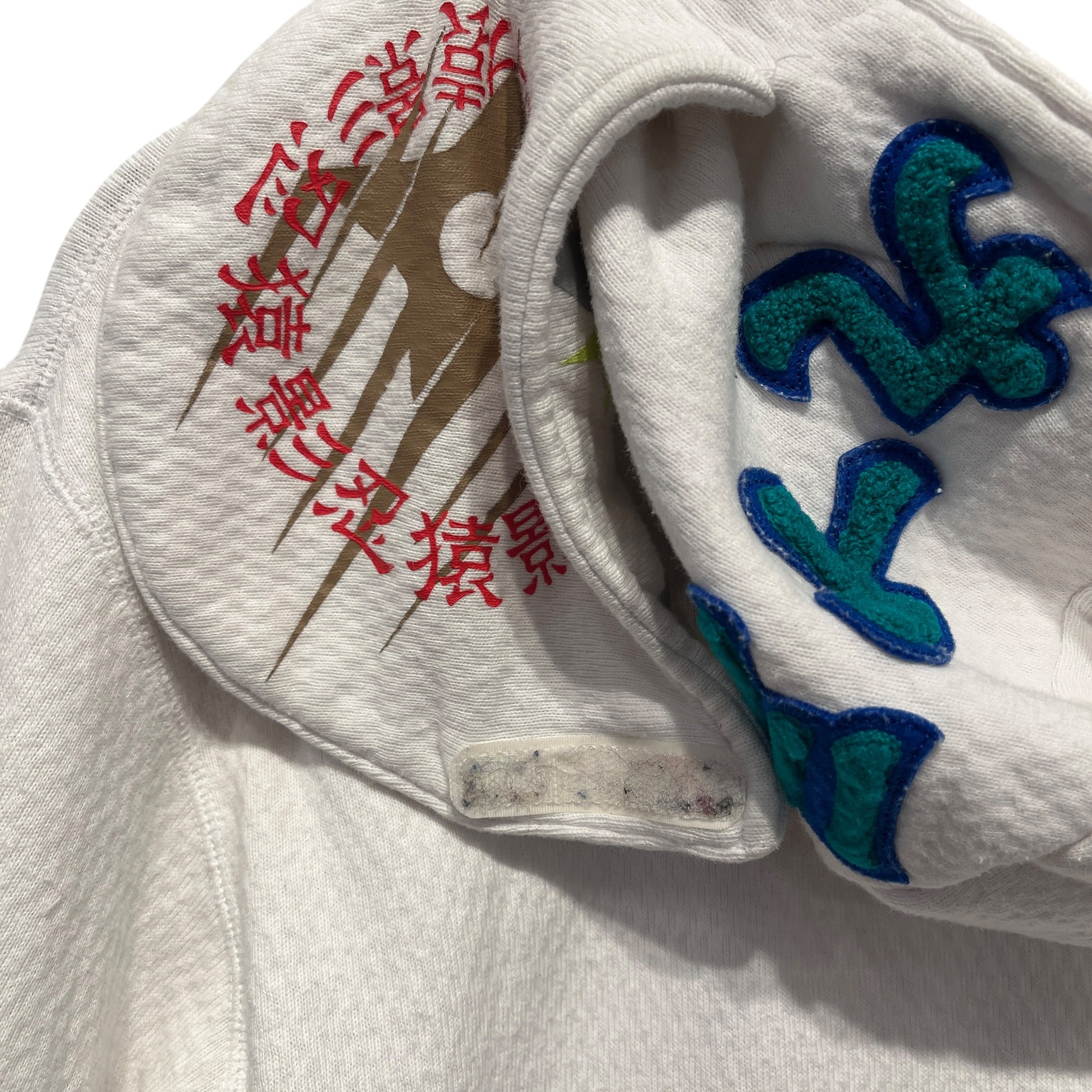 A BATHING APE/Zip Up Hoodie/M/Graphic/Cotton/WHT/NINJA ZIP HOODIE view 4