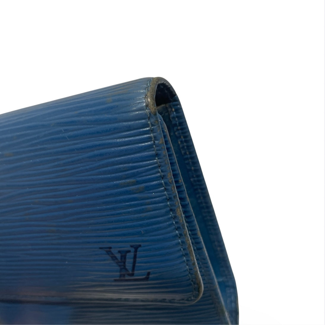LOUIS VUITTON/Long Wallet/Leather/BLU/L's/elipse blu view 8