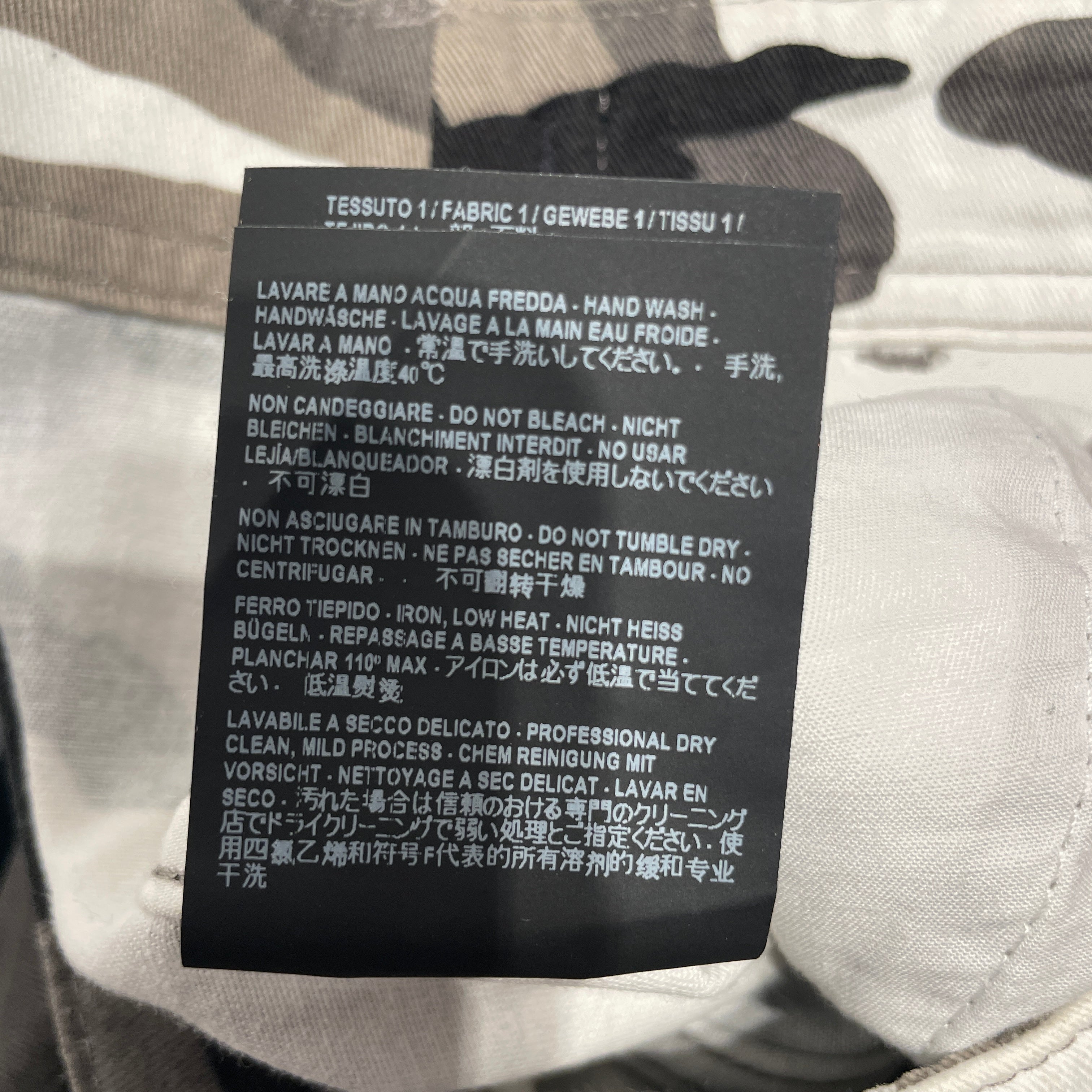 BALENCIAGA/Cargo Pants/48/Cotton/BLK/Camouflage/CARGO view 3