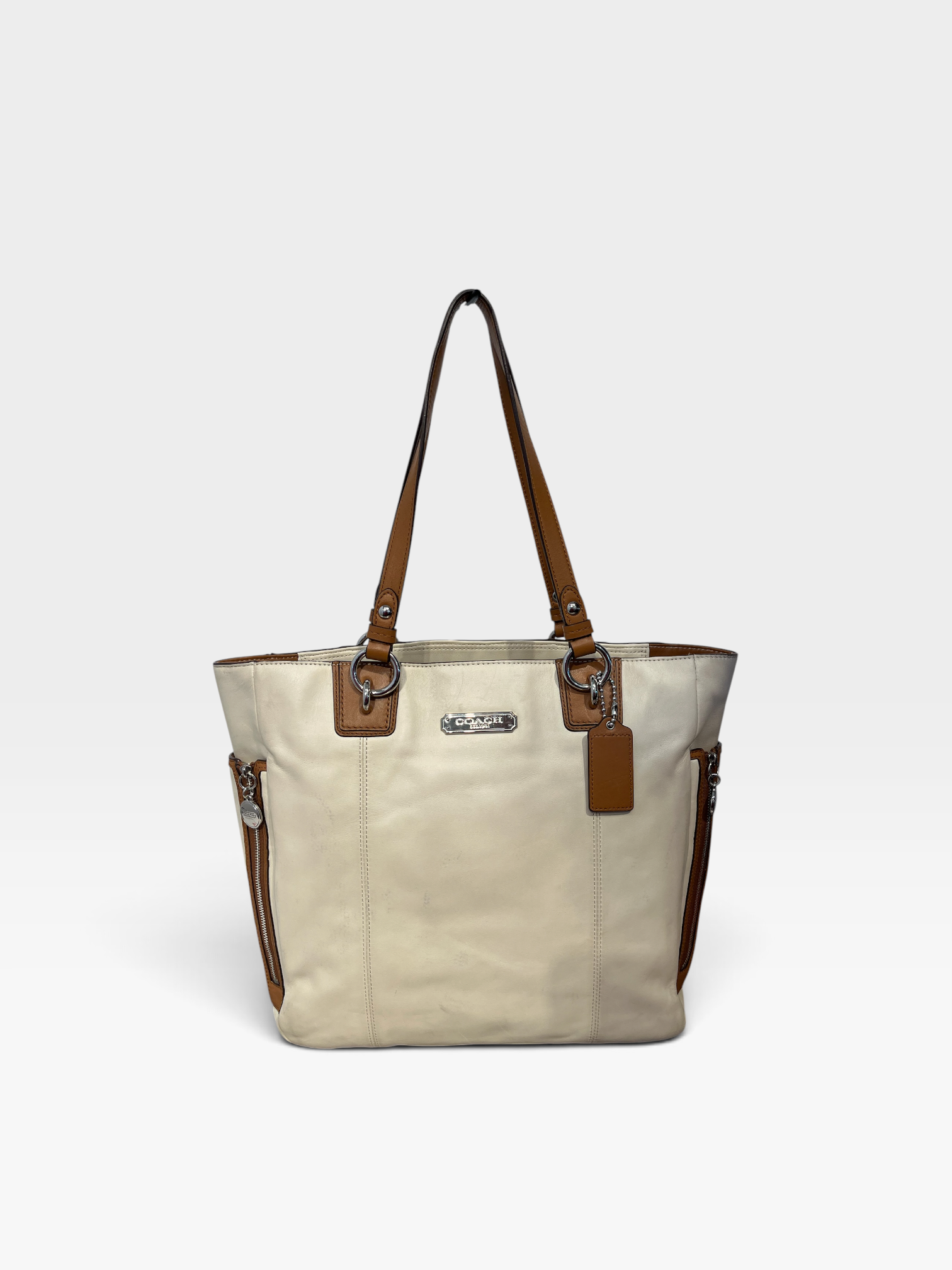 COACH/Hand Bag/Leather/CRM/GALLERY SHOULDER BAG view 1