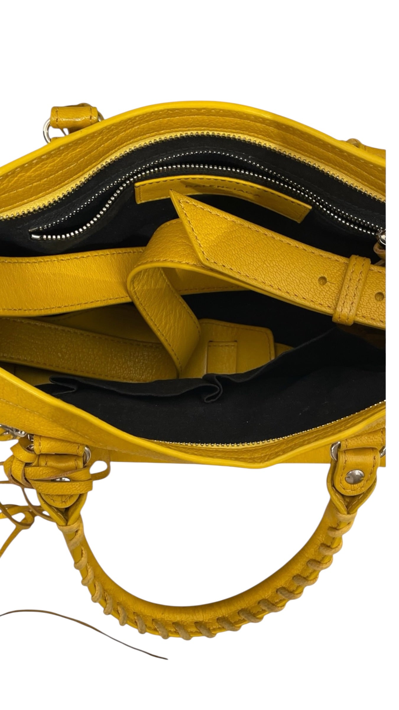 BALENCIAGA/Cross Body Bag/Leather/YEL/CITY BAG view 7