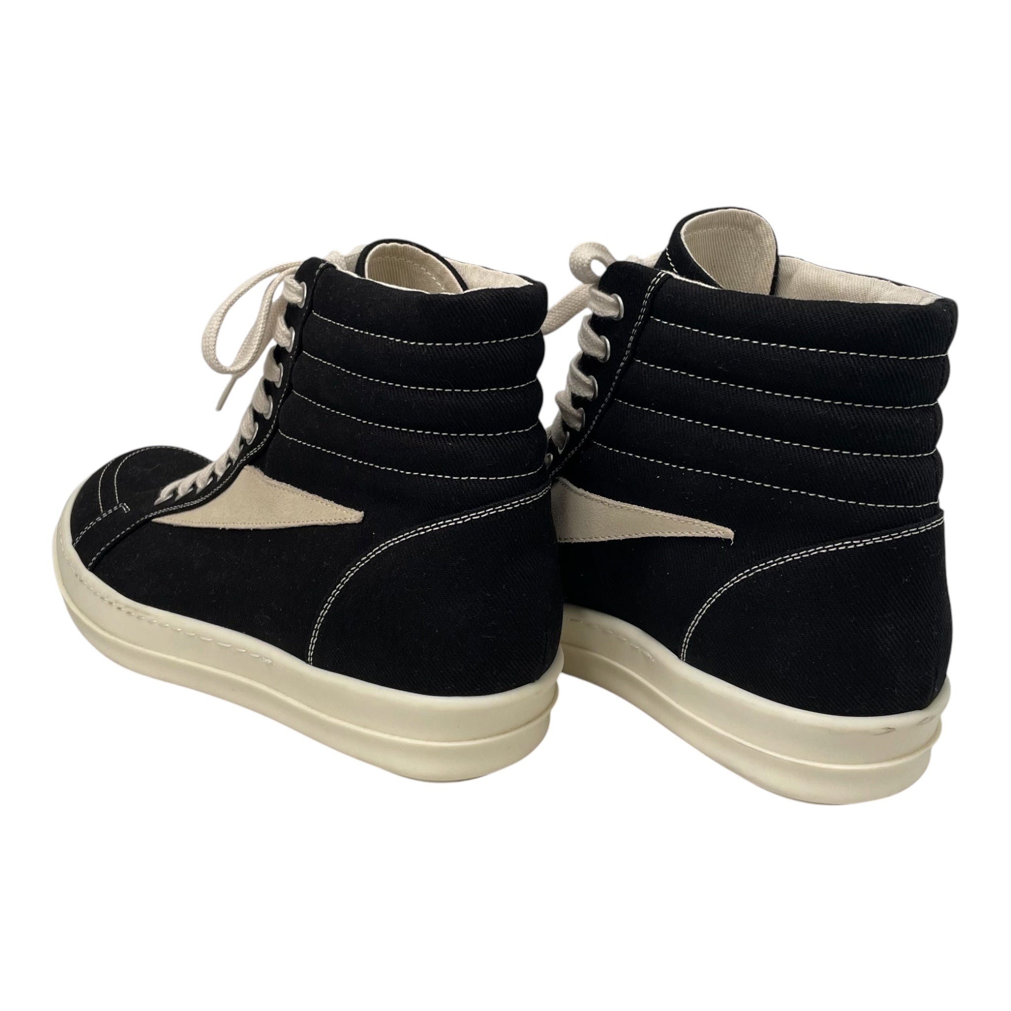 Rick Owens/Hi-Sneakers/US 12/Cotton/BLK/61451 44 u view 3