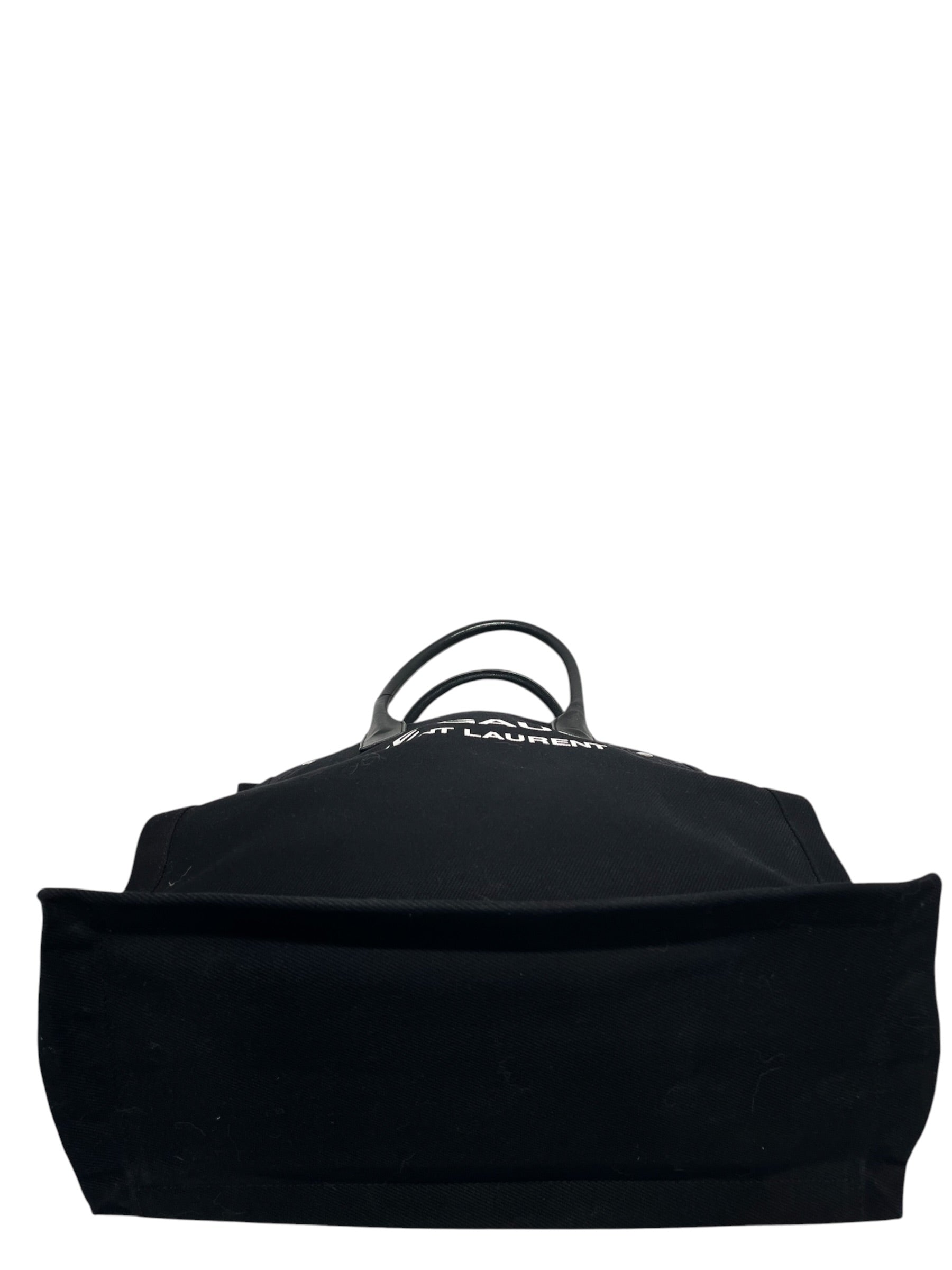 SAINT LAURENT/Tote Bag/Graphic/Cotton/BLK/Canvas Rive Gauche view 5