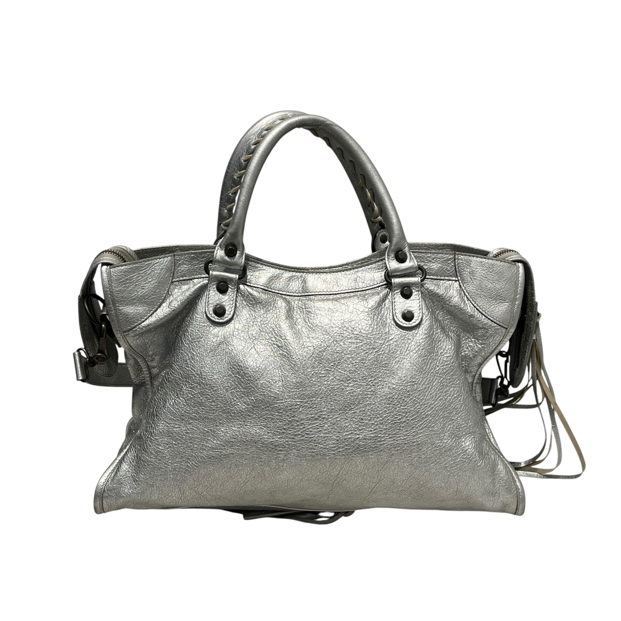 BALENCIAGA/Bag/Leather/SLV/LE CITY BAG view 2