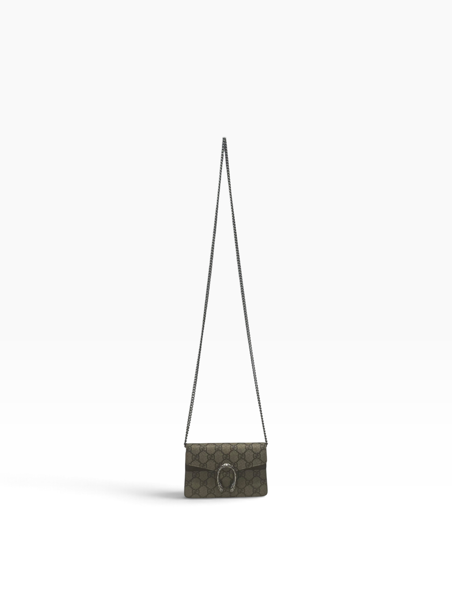 GUCCI/Cross Body Bag/Leather/BEG/Dionysus Super Mini Bag view 1