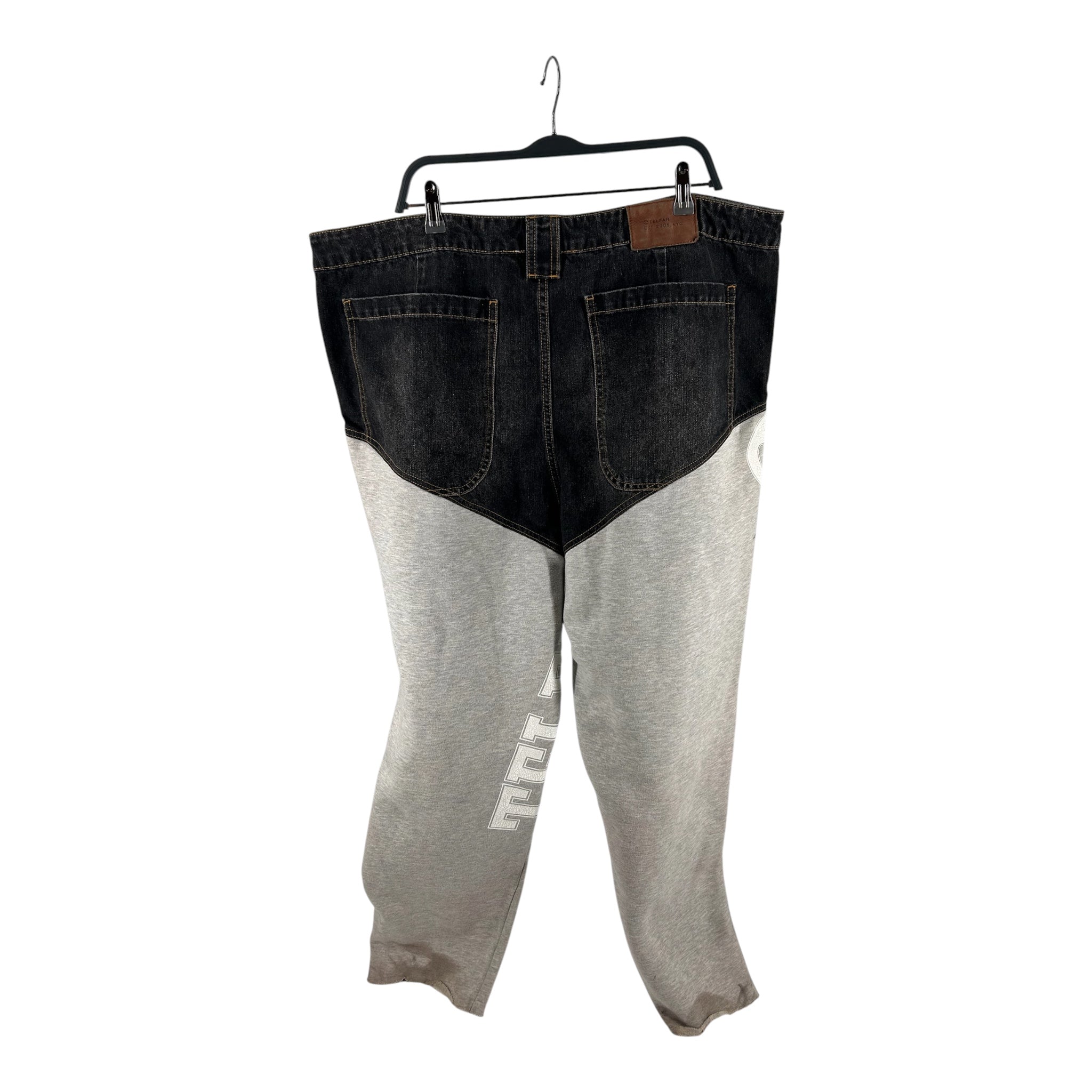 Telfar/Straight Pants/XXL/Cotton/BLK/HALF SWEATS view 2