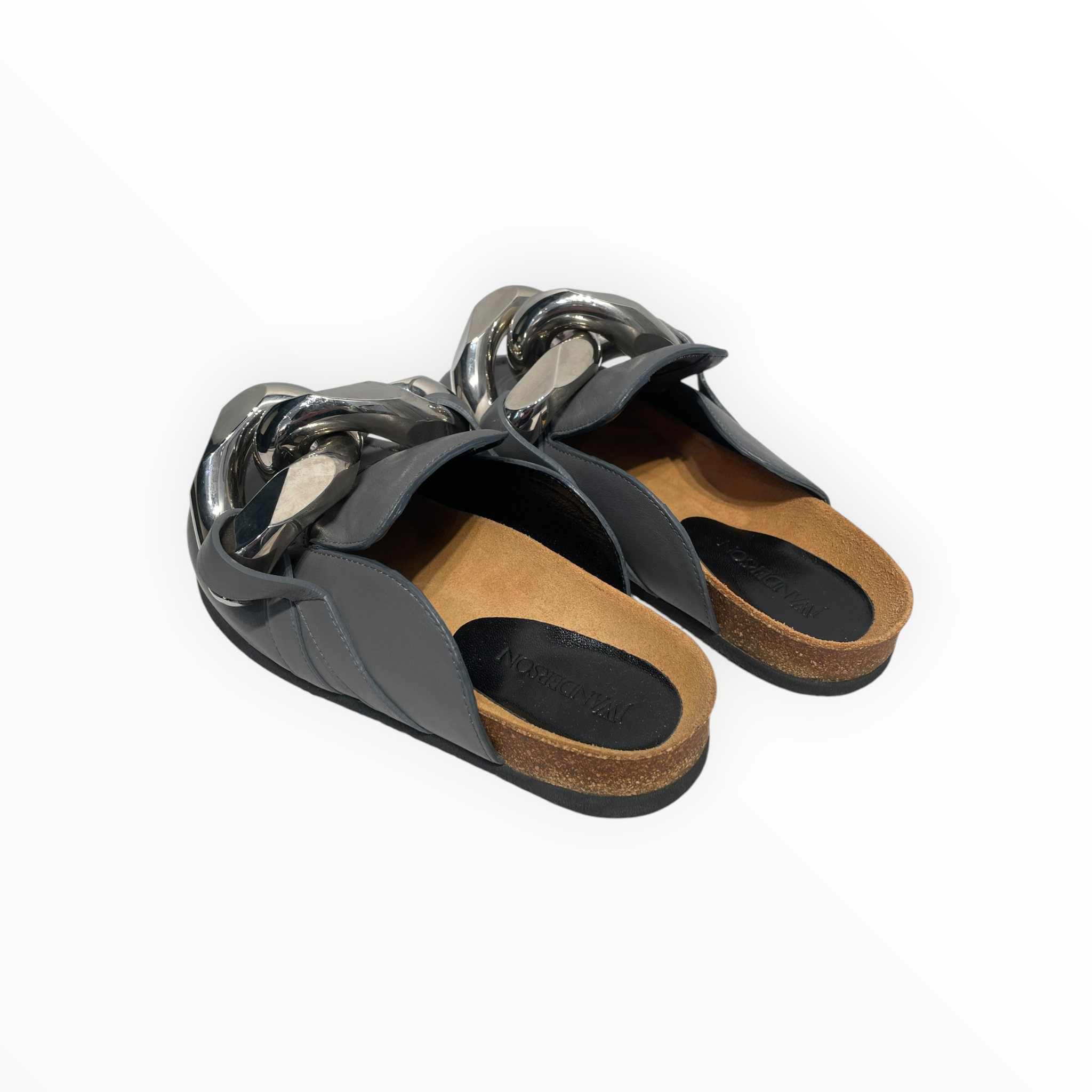 JW ANDERSON(J.W.ANDERSON)/Loafers/EU 36/Leather/GRY/chain loafer view 2
