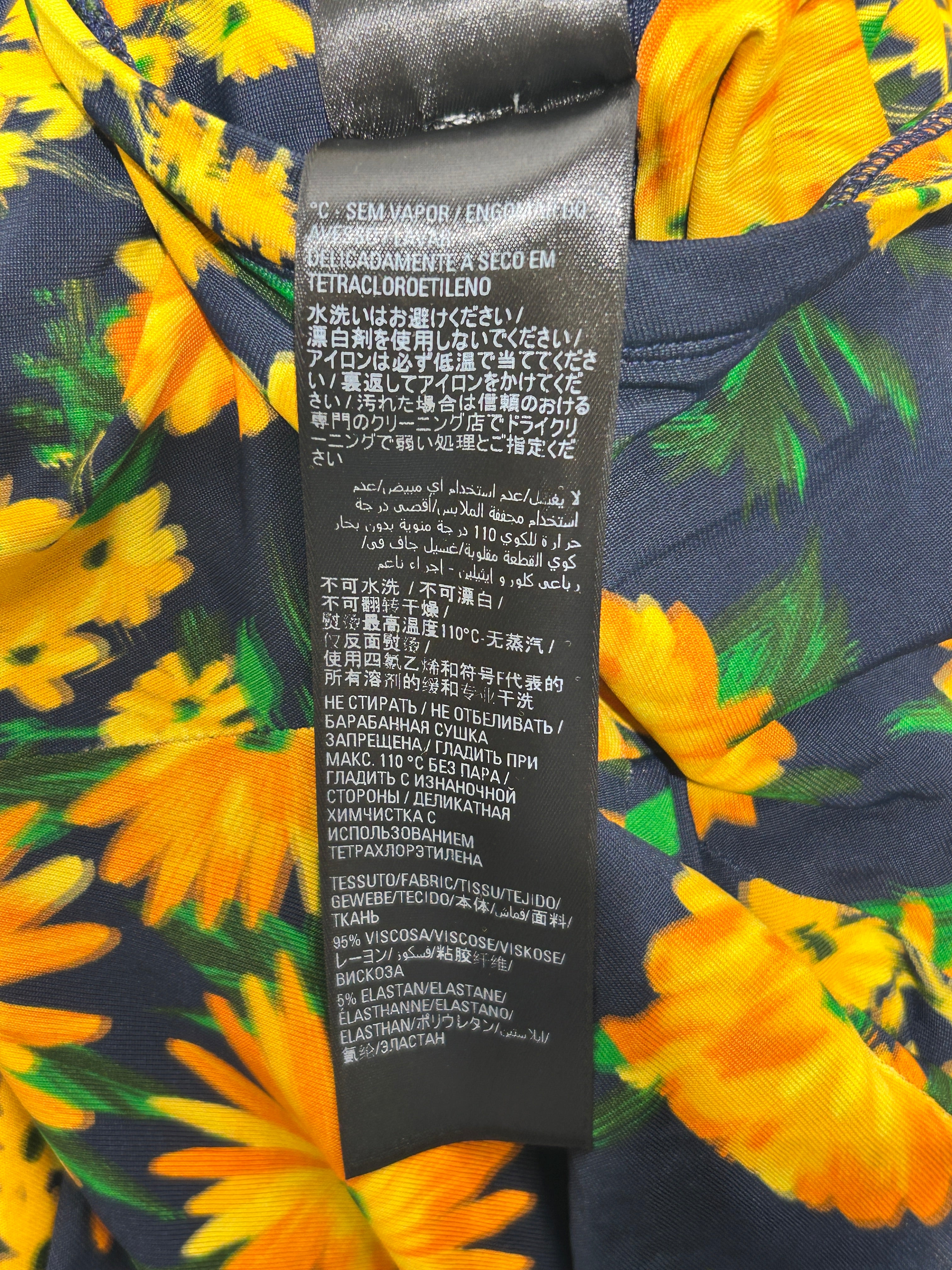 BALENCIAGA/LS Dress/36/Floral Pattern/Polyester/MLT/ view 6