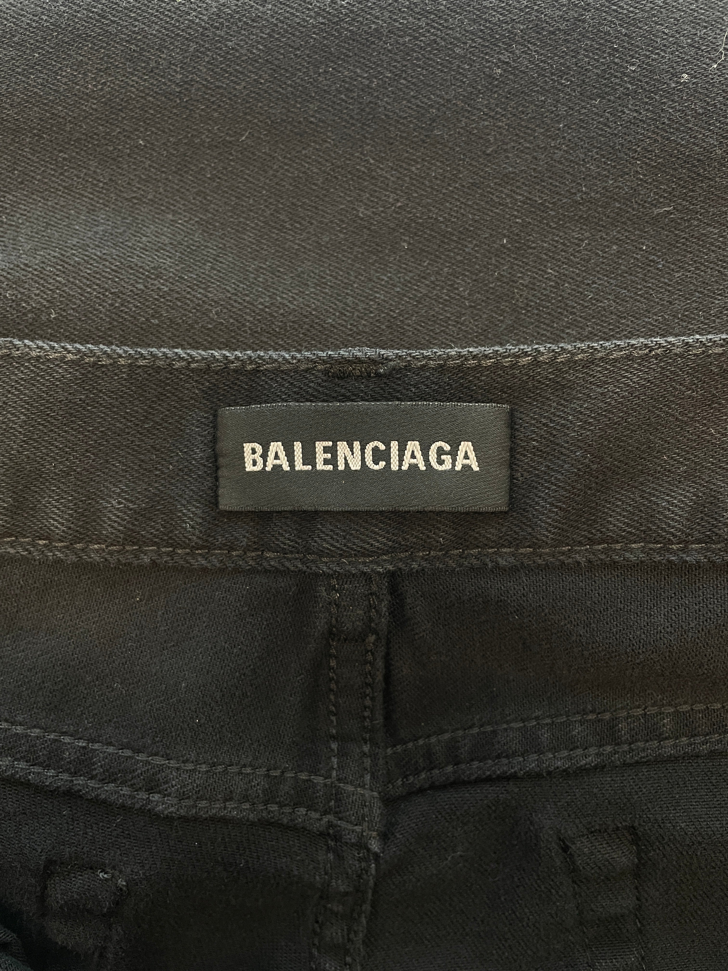 BALENCIAGA/Bottoms/33/Denim/BLK/long jeans view 6