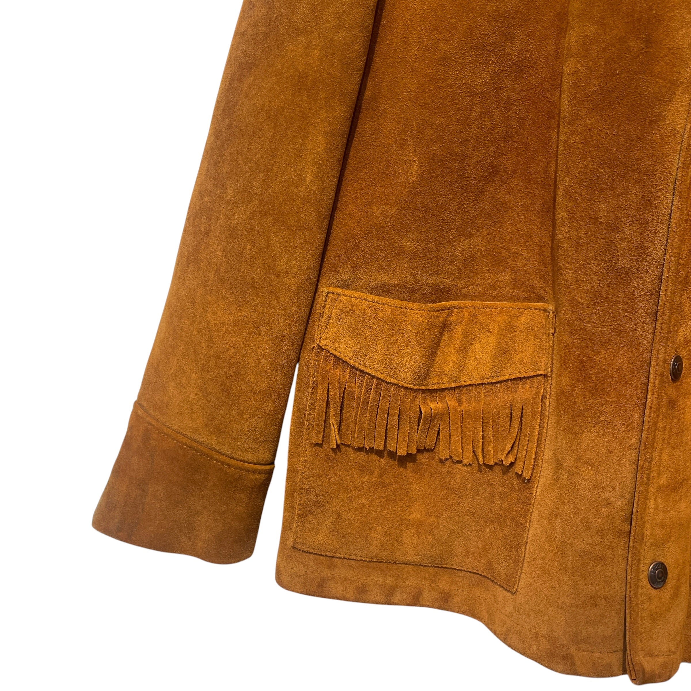 Schott/Vintage/Jacket/42/Suede/CML/80s made in usa fringe western view 3