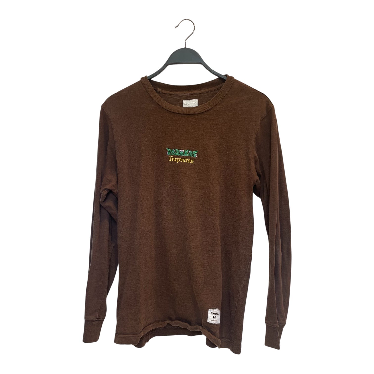 Supreme/LS T-Shirt/M/Cotton/BRW/THISTLE 2016 view 1