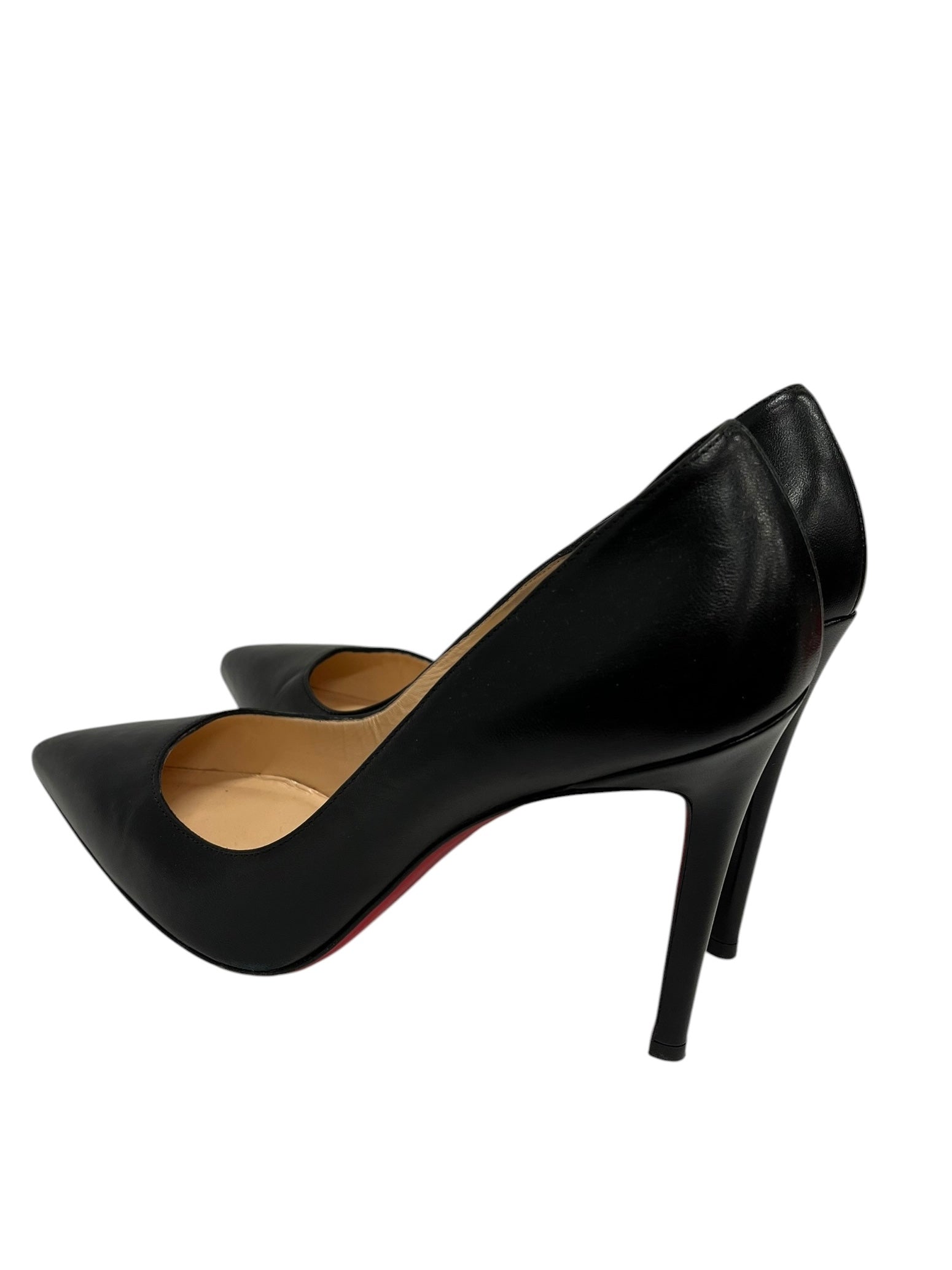 Christian Louboutin/Heels/US 8.5/Leather/BLK/V-Tip/kate 100 nappa leather view 2