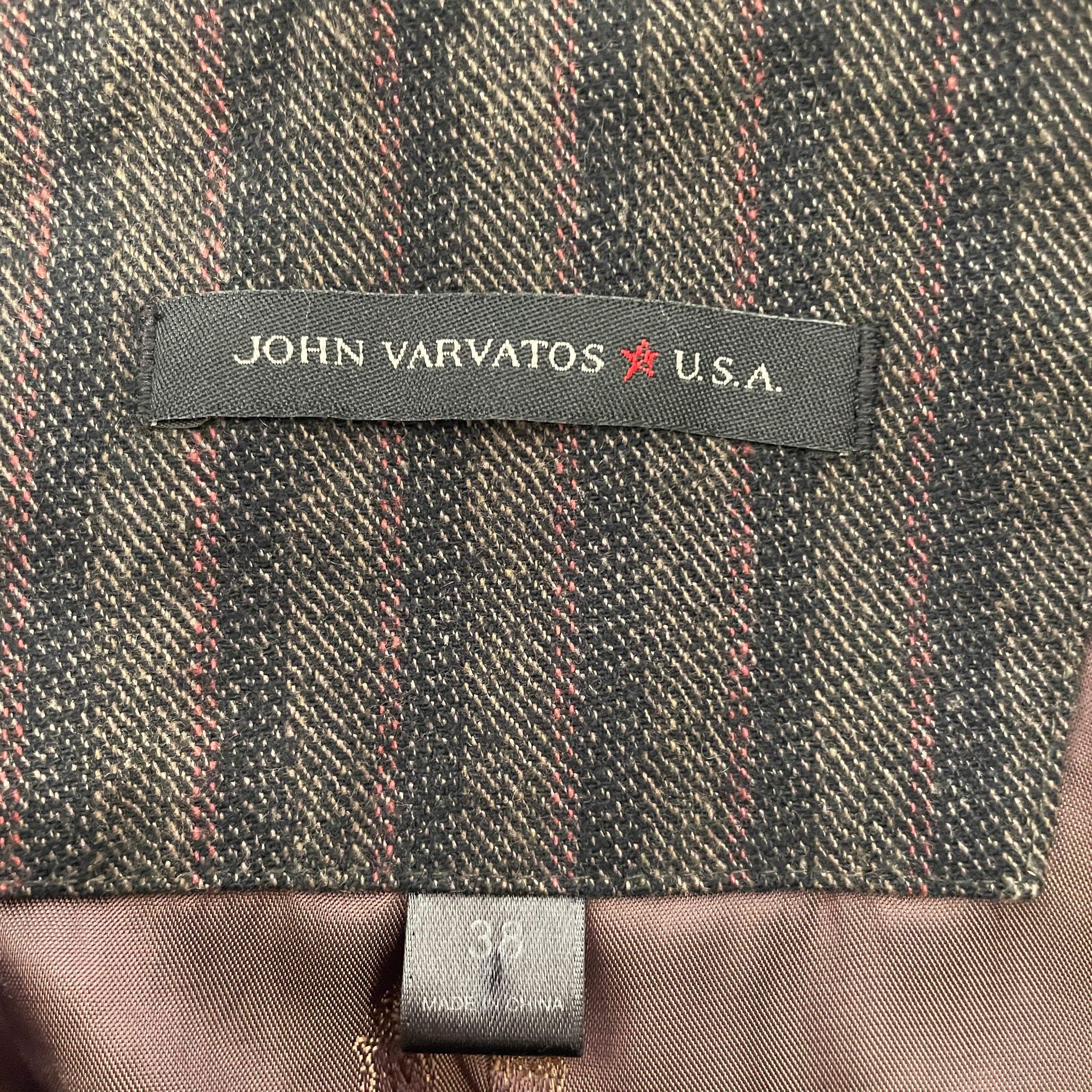 john varvatos/Tailored Jkt/36/Wool/GRY/Stripe/ANTIQUE BUTTONS view 3