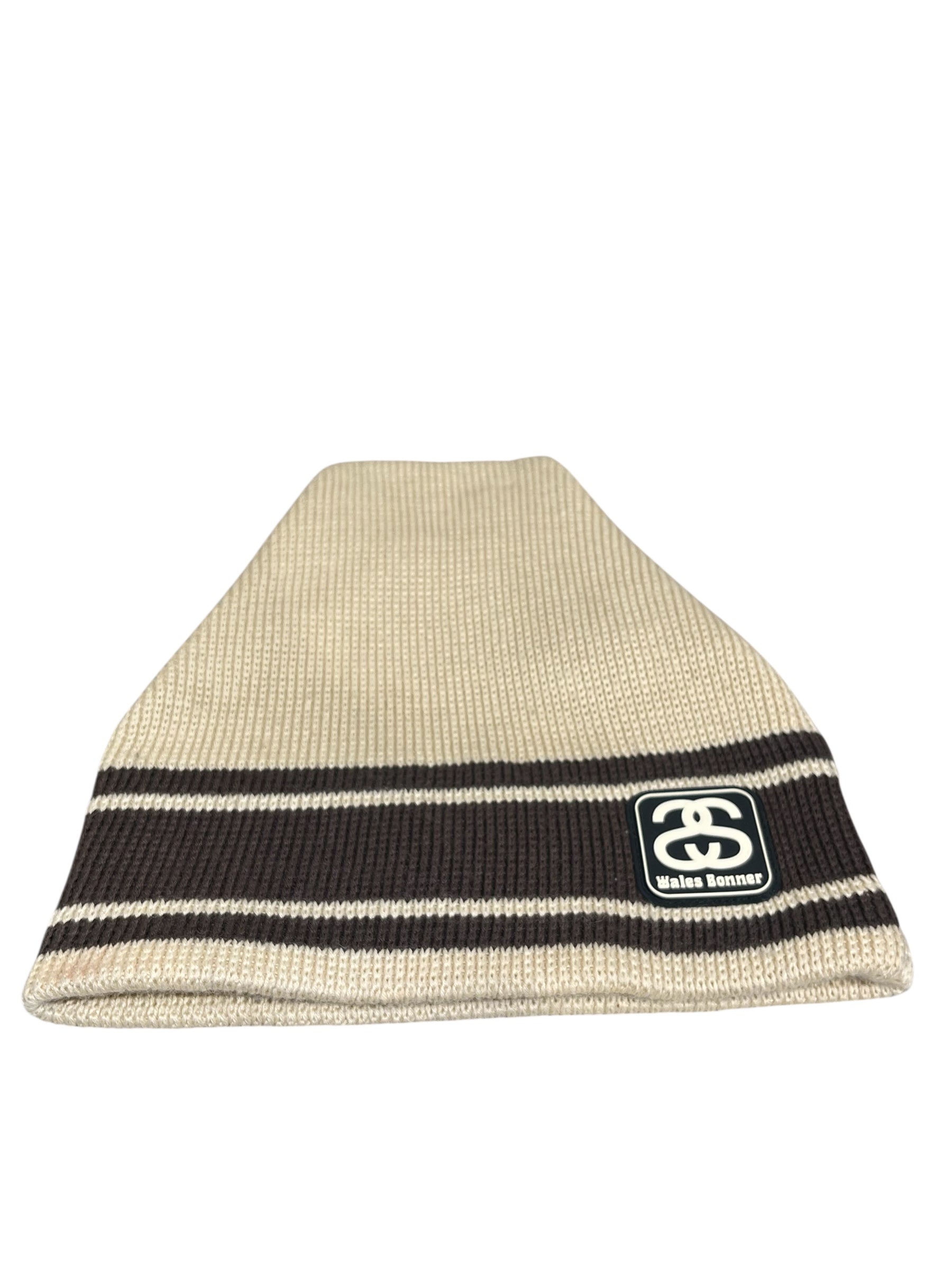 STUSSY/WALES BONNER/Beanie/Stripe/Cotton/CRM/TRAPEZOID BEANIE COLLAB view 3