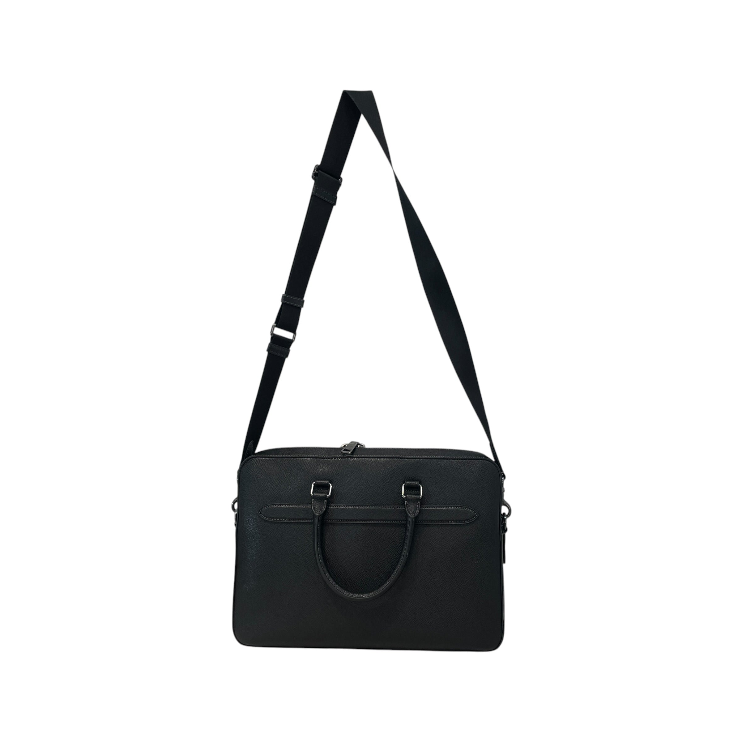 COACH/Briefcase/Leather/BLK/Ethan Slim Brief view 2