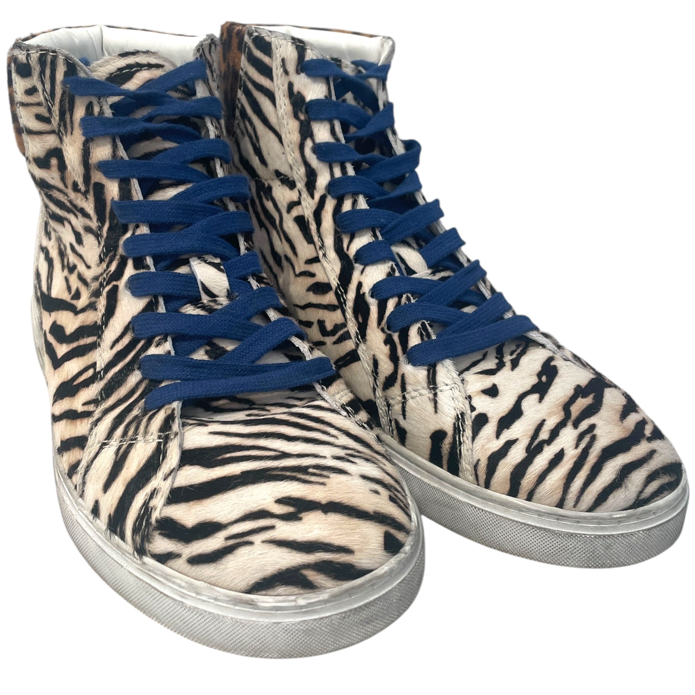 SAINT LAURENT/Hi-Sneakers/EU 42/Animal Pattern/MLT/Ponyhair Animal Print view 1