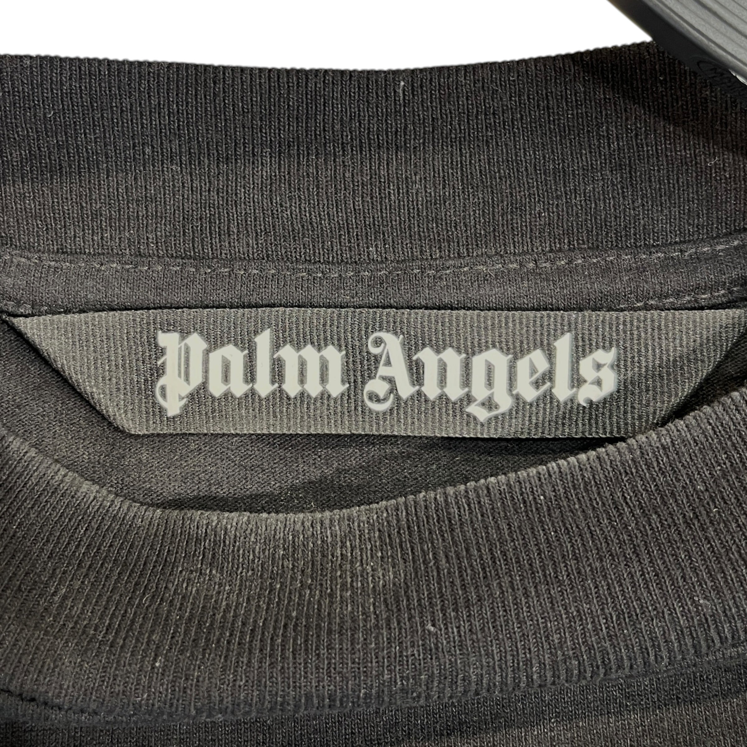 Palm Angels/T-Shirt/XS/Cotton/BLK/Graphic/New York Spray Paint view 3