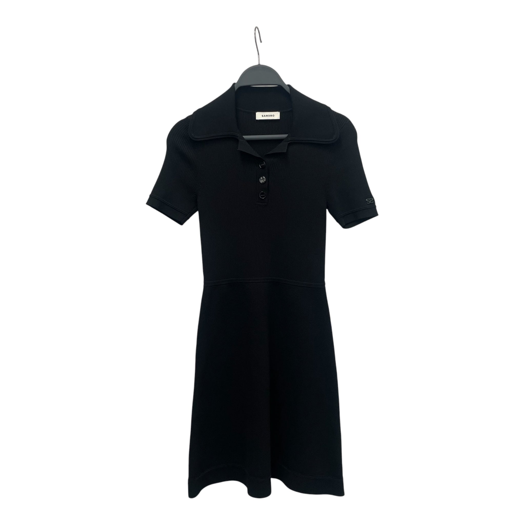 sandro/SS Dress/34/Polyester/BLK/ view 1