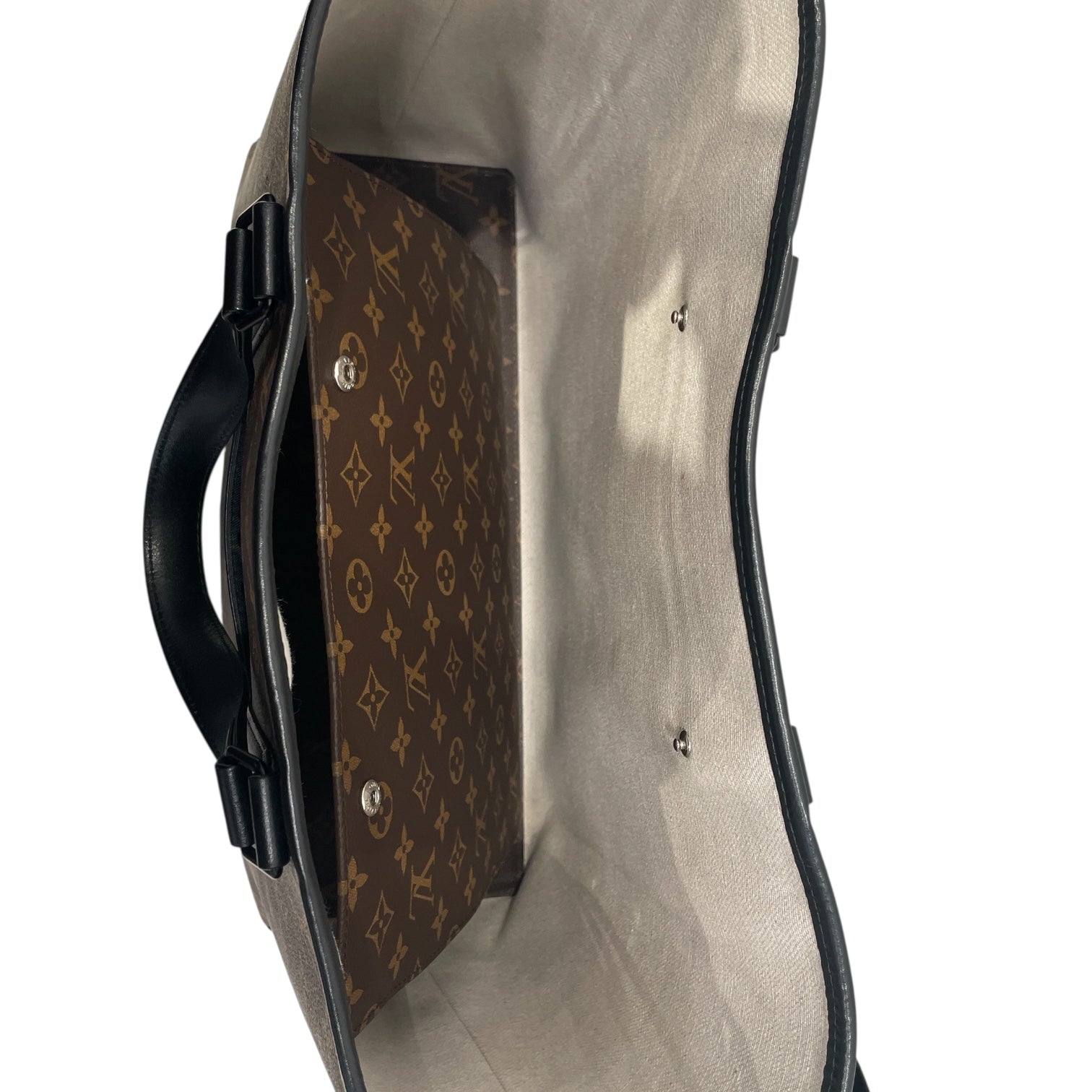 LOUIS VUITTON/Cross Body Bag/Monogram/Leather/BRW/MACASSAR WEEKEND BAG view 4