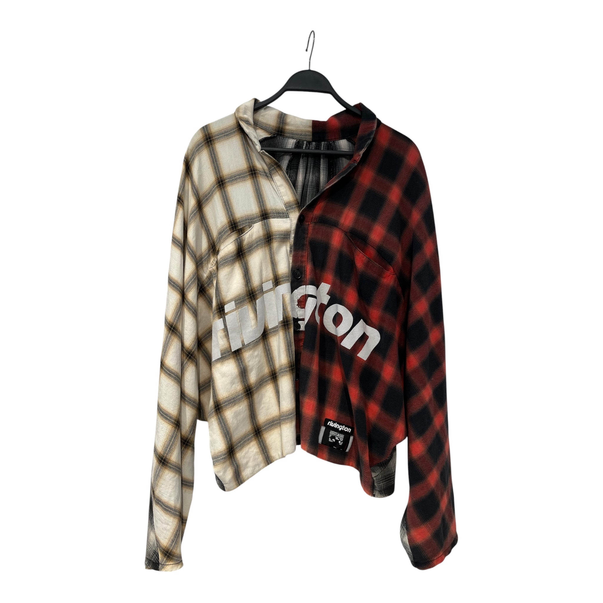 RRR123 RIVINGTON roi Rebis/LS Shirt/L/Cotton/MLT/Band Collar/Plaid/nazarene flannel shirt view 1