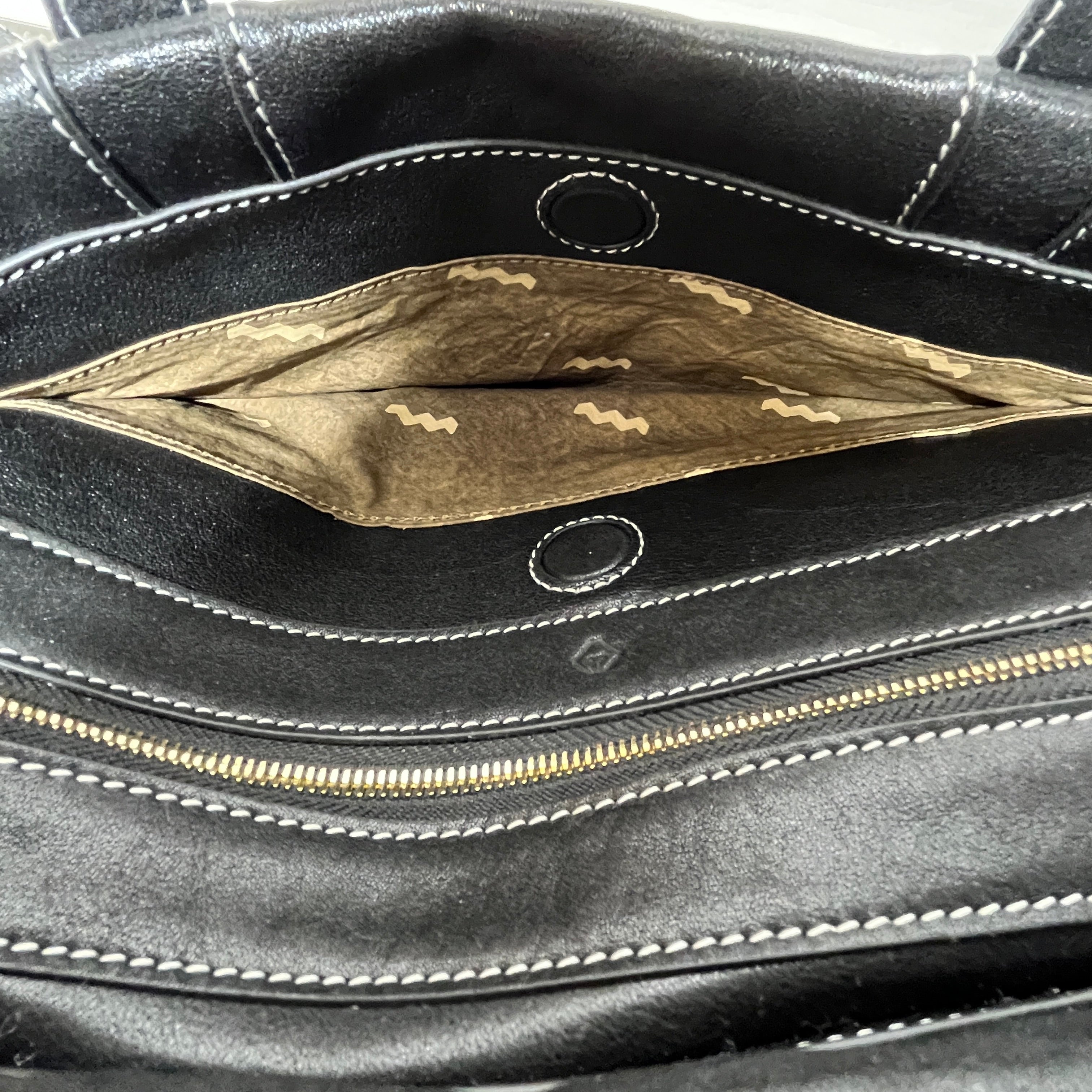 SONGMONT/Tote Bag/Leather/BLK/GOLDHARDWARE view 6