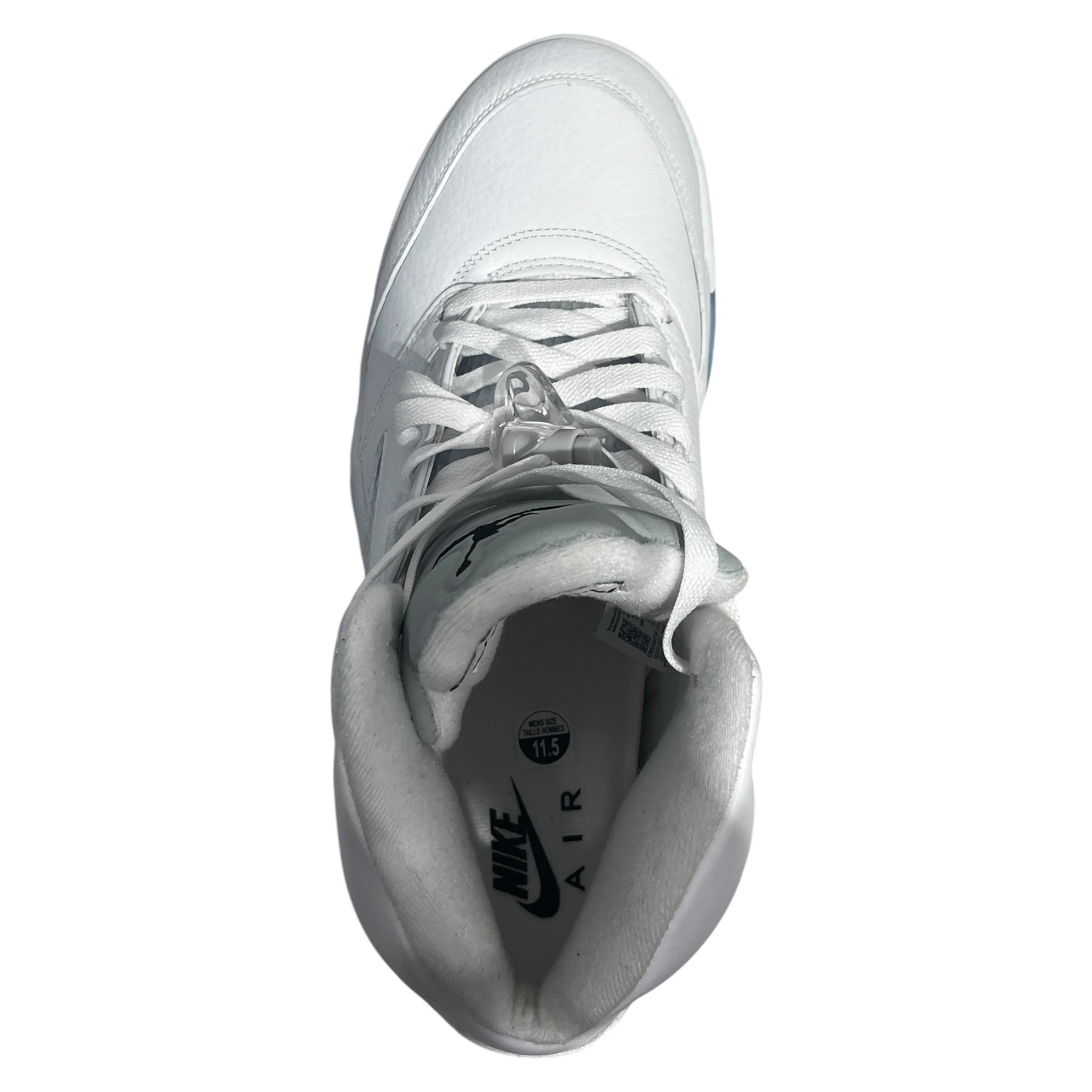 NIKE/AIR JORDAN 5/Hi-Sneakers/US 11.5/Leather/WHT/HQ7978-103 view 3