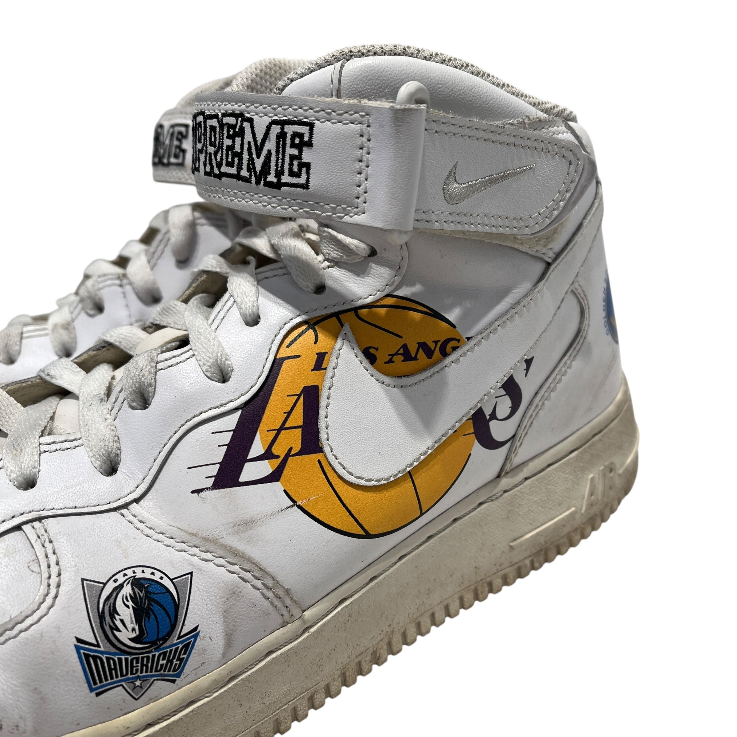 NIKE/Supreme/NBA/Hi-Sneakers/US 11.5/Leather/WHT/air force 1 nba teams view 11