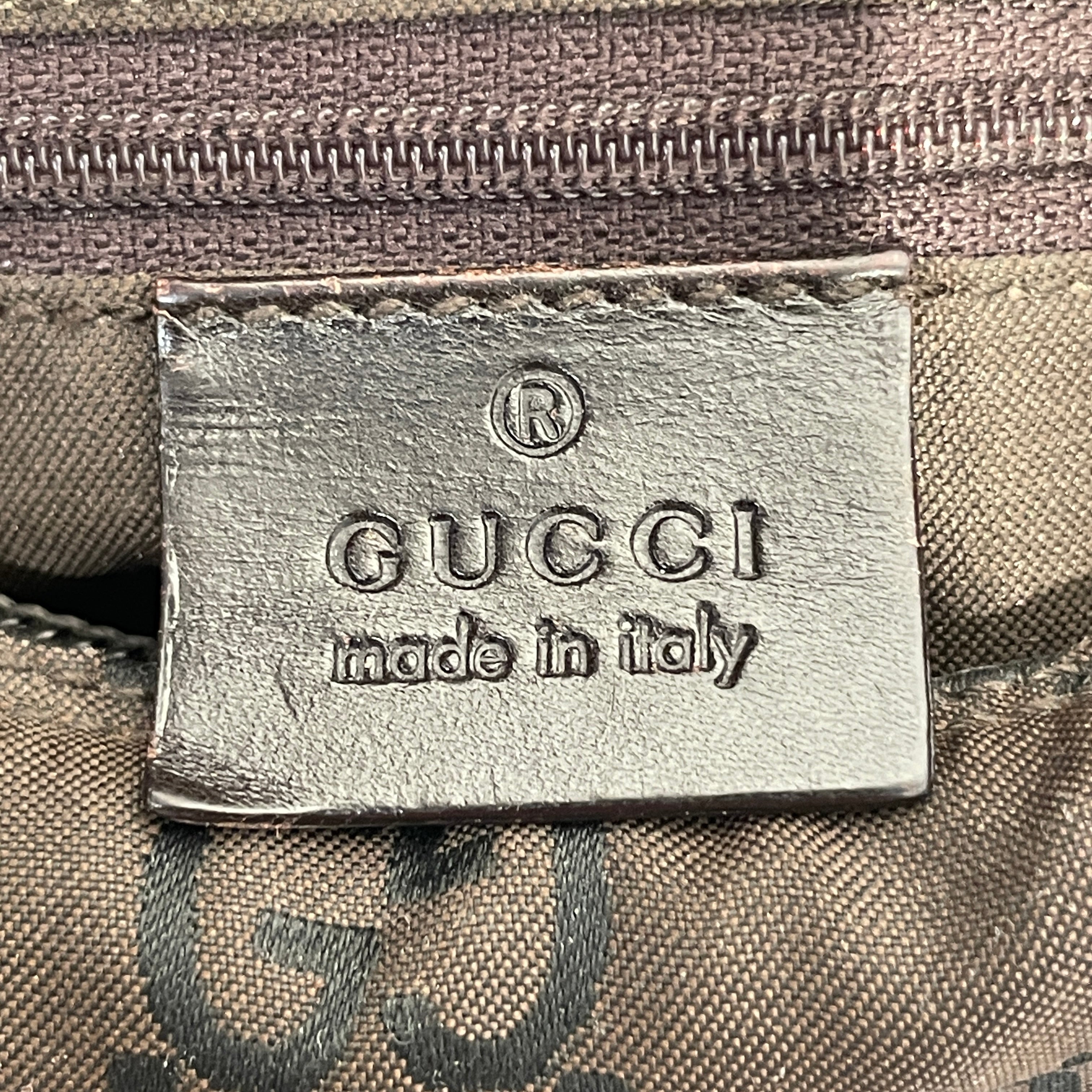 GUCCI/Hand Bag/Monogram/Nylon/BRW/SYN/SIGN view 4