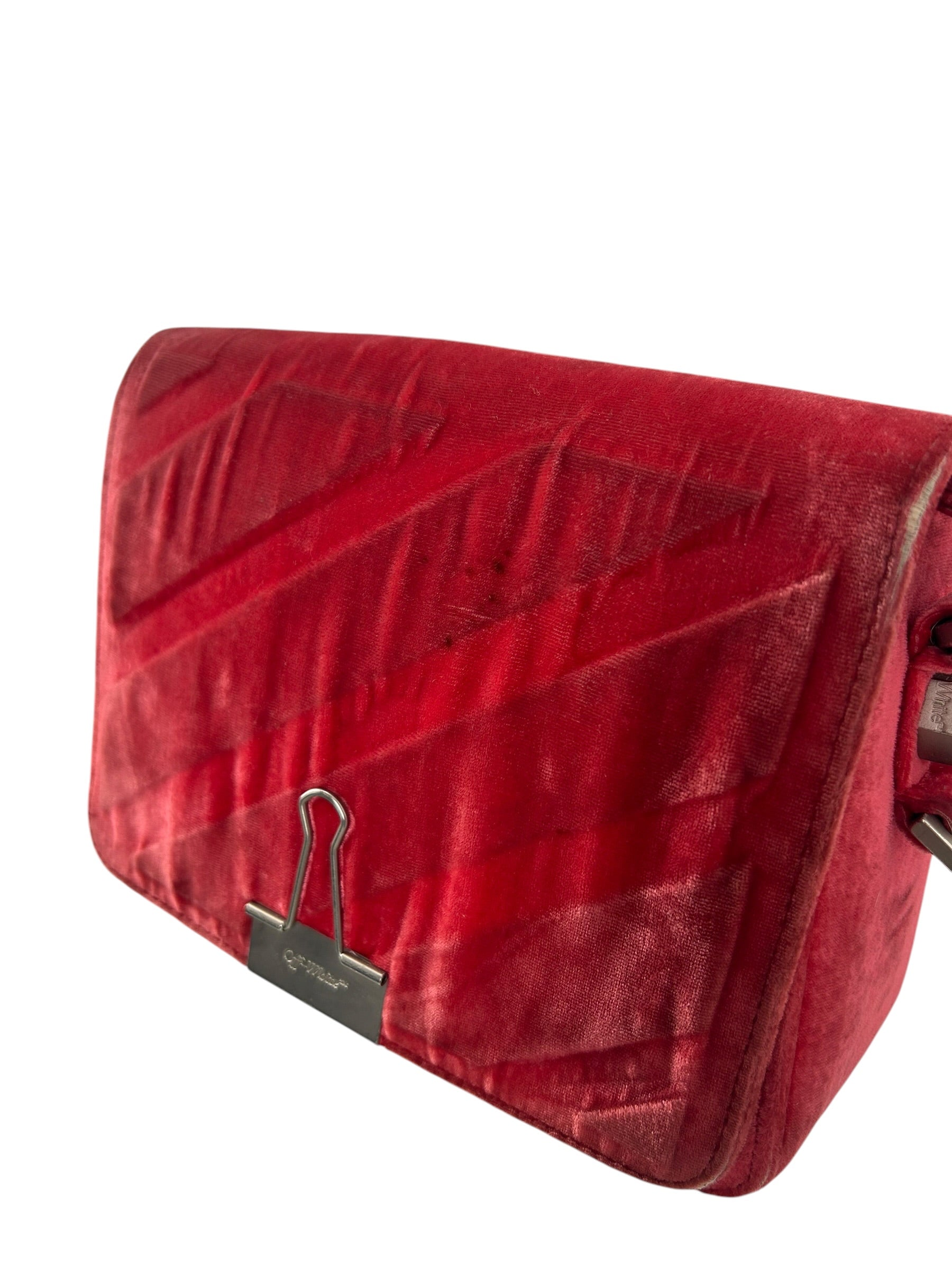OFF-WHITE/Bag/Cotton/RED/VELVET, YELLOW STRAP view 2