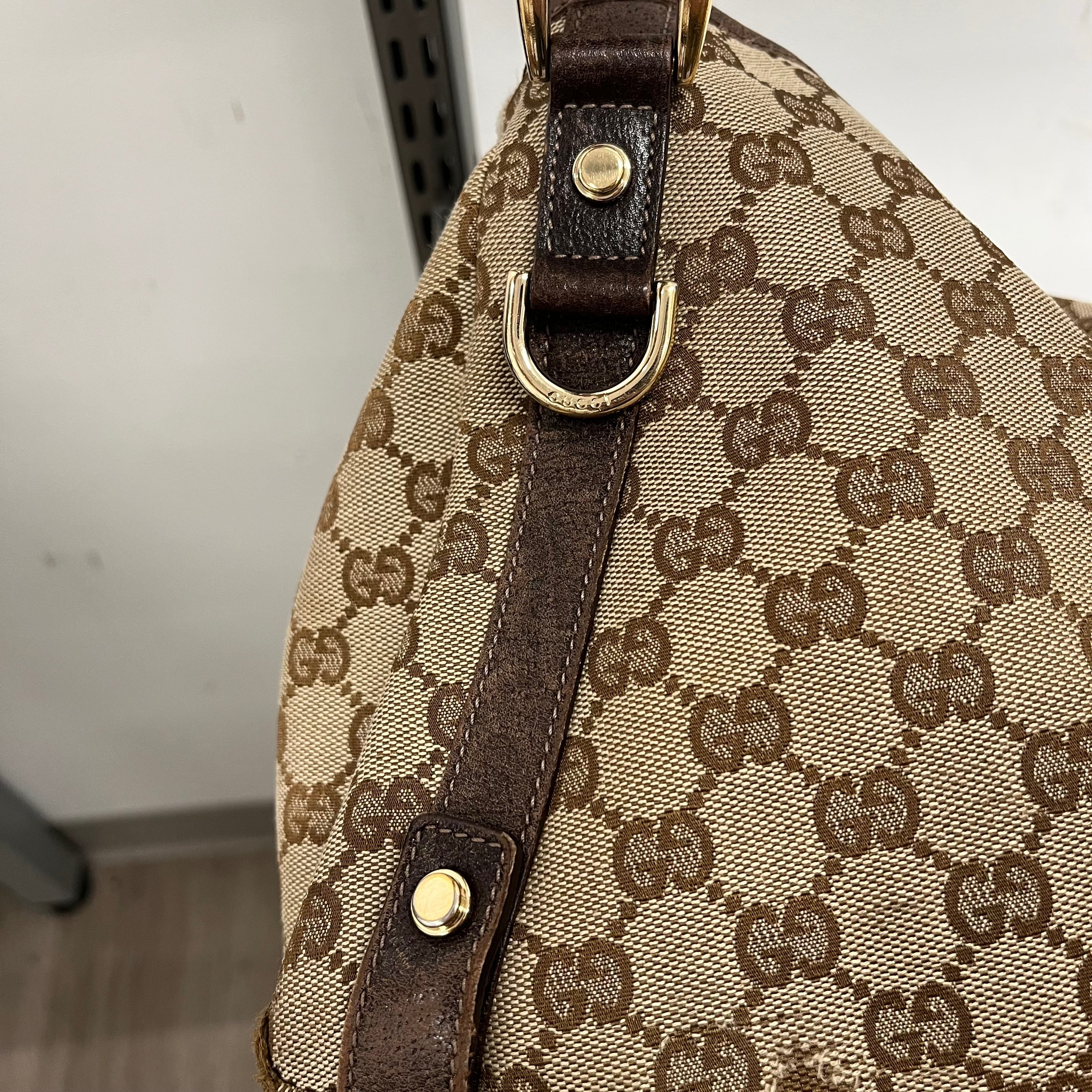 GUCCI/Hand Bag/Monogram/Cotton/BEG/ABBEY view 17