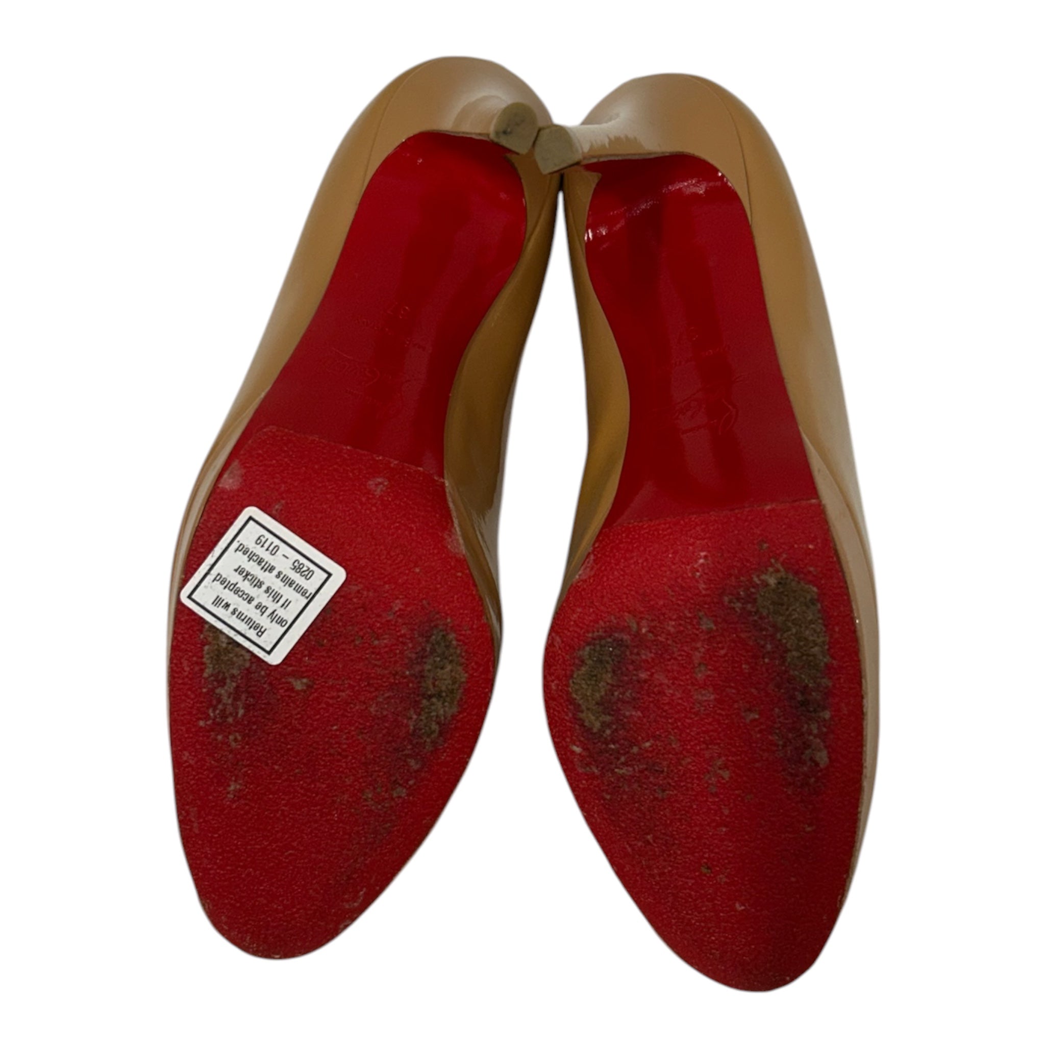 Christian Louboutin/Heels/EU 37/Leather/BEG/ view 4