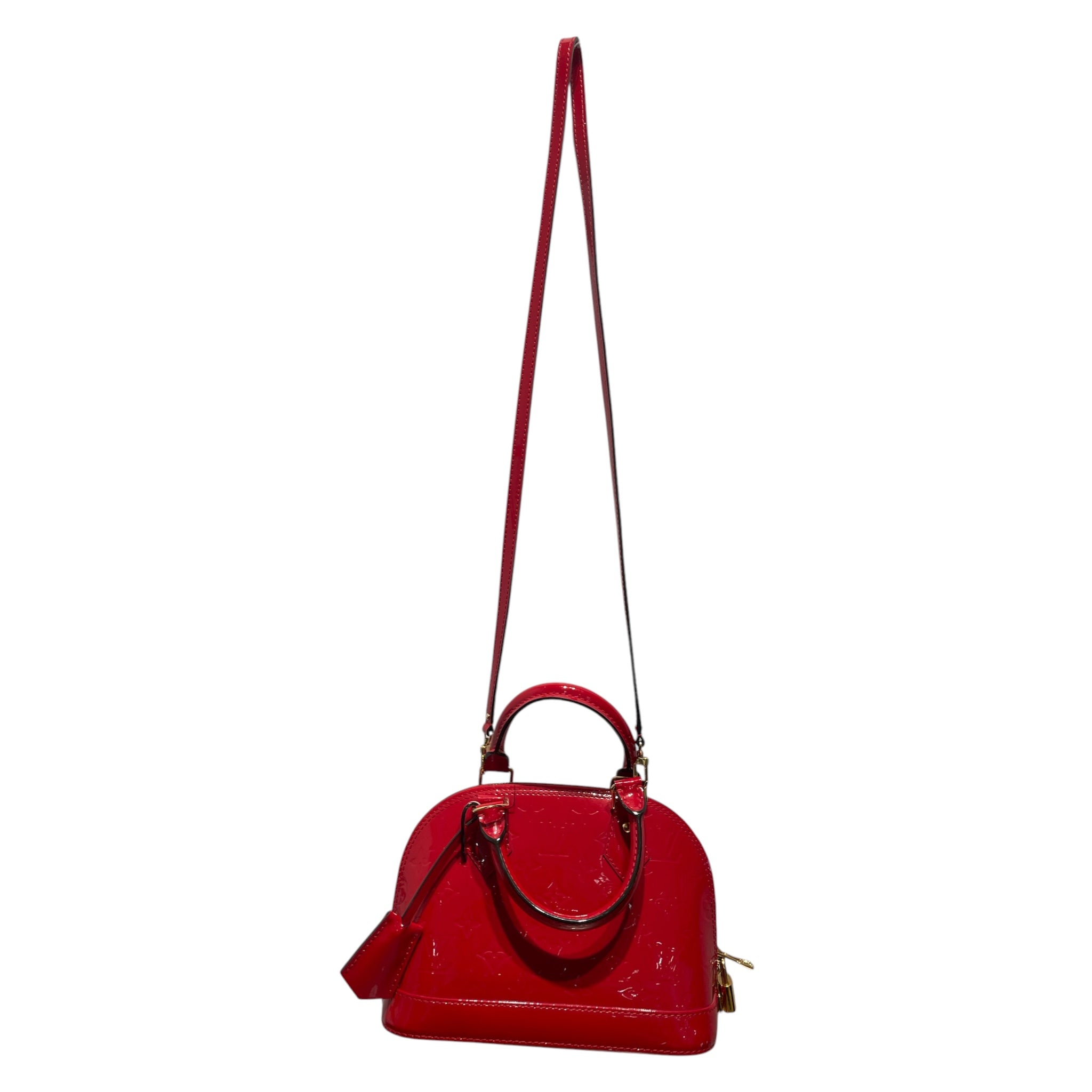 LOUIS VUITTON/Cross Body Bag/Monogram/RED/ALMA GLOSSY GOLD HARDWARE view 2