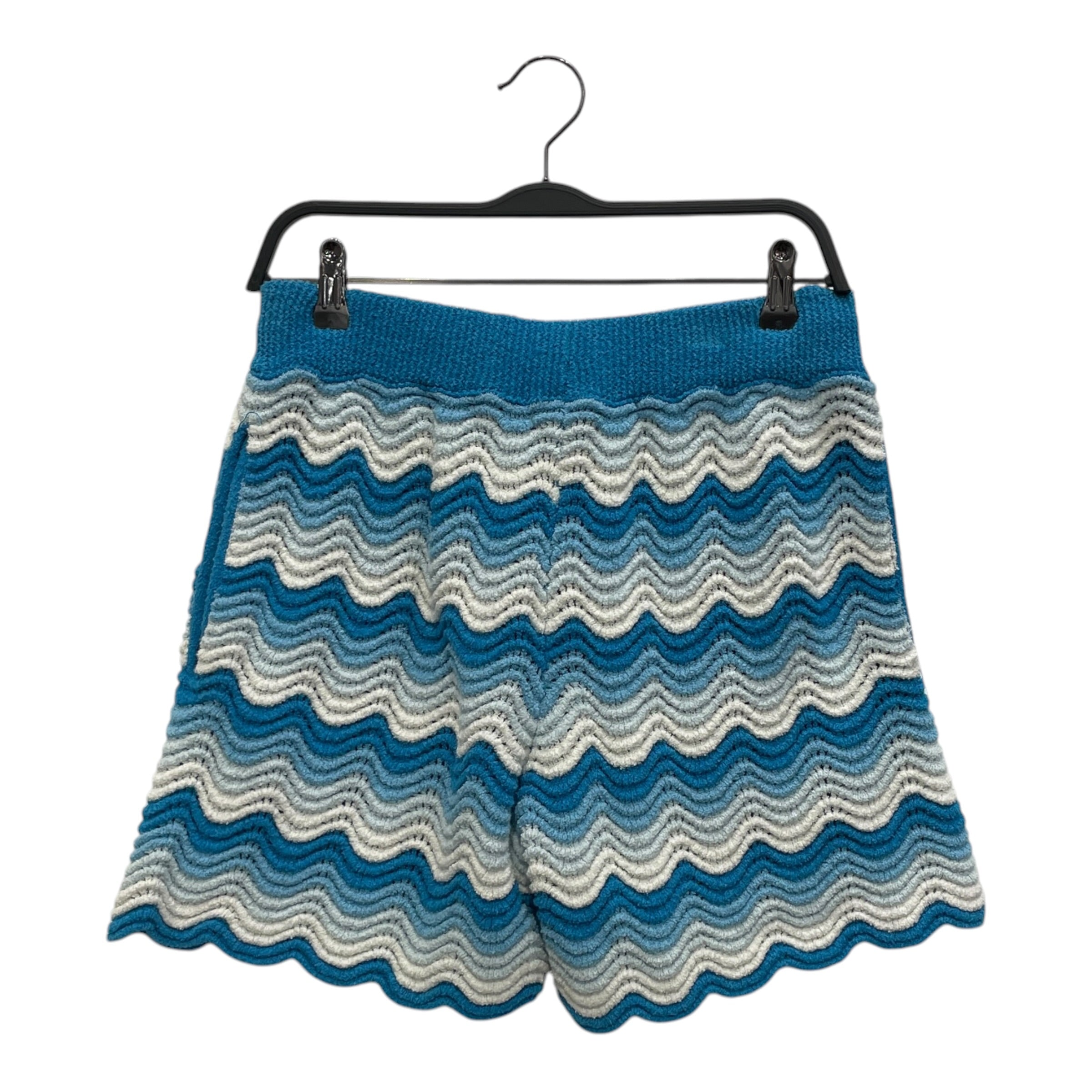 CASABLANCA/Shorts/M/All Over Print/Cotton/BLU/WAVY BOUCLE PATTERN view 2