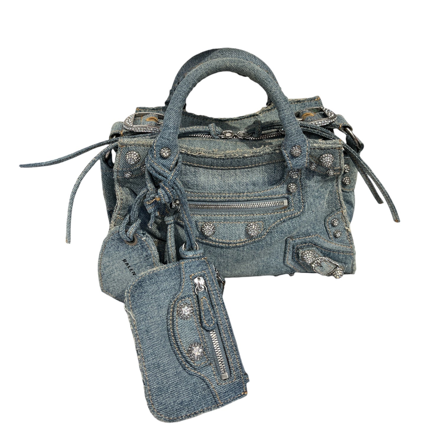BALENCIAGA/Hand Bag/Cotton/IDG/denim cagole view 1
