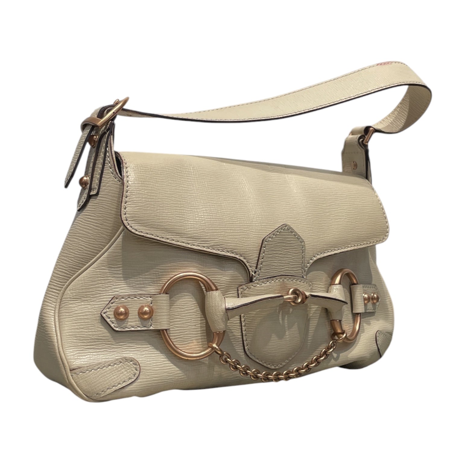 GUCCI/Bag/Leather/CRM/HOPRSEBIT CHAIN view 5