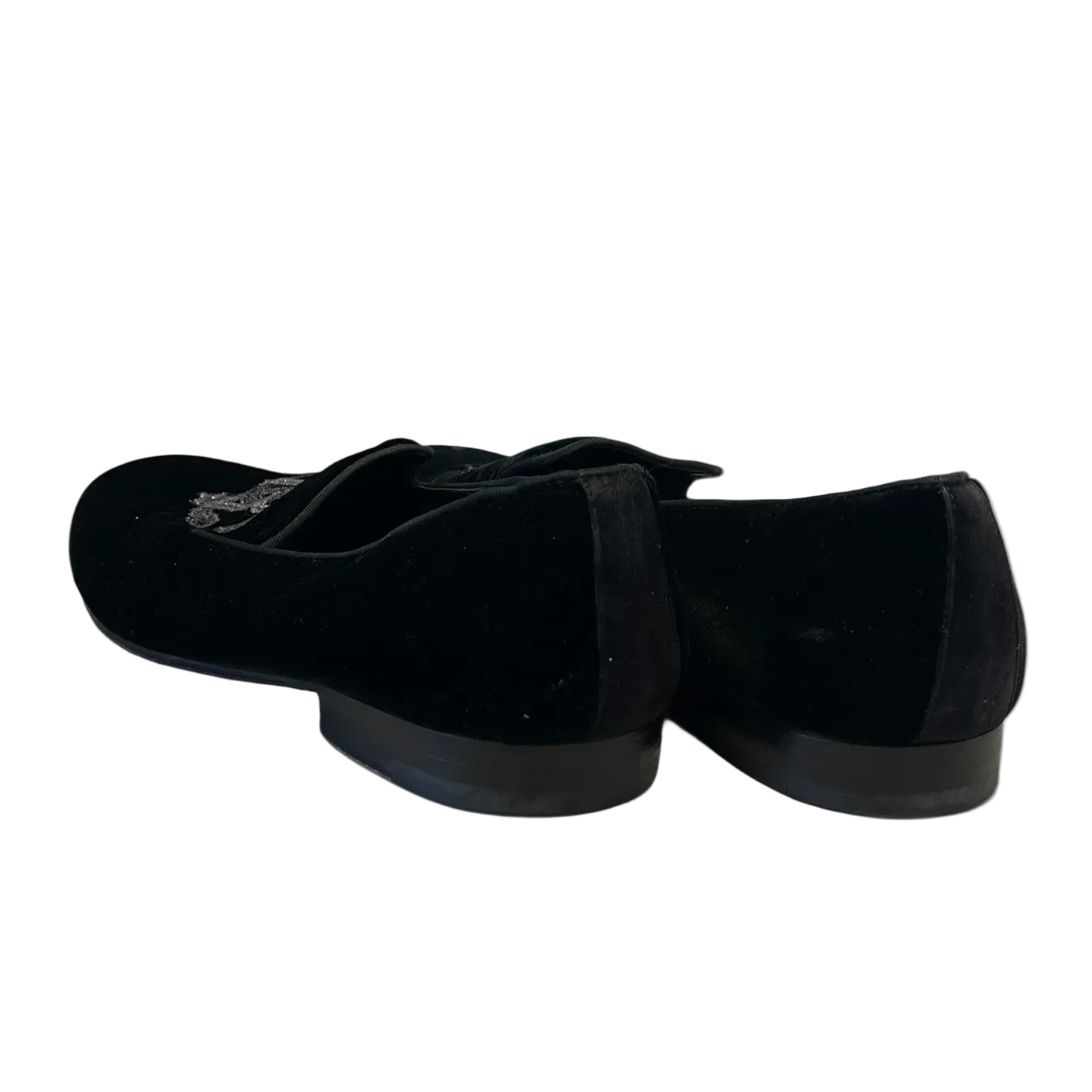 roberto cavalli/Loafers/EU 44/Velour/BLK/Mirror Snake Monogram view 2